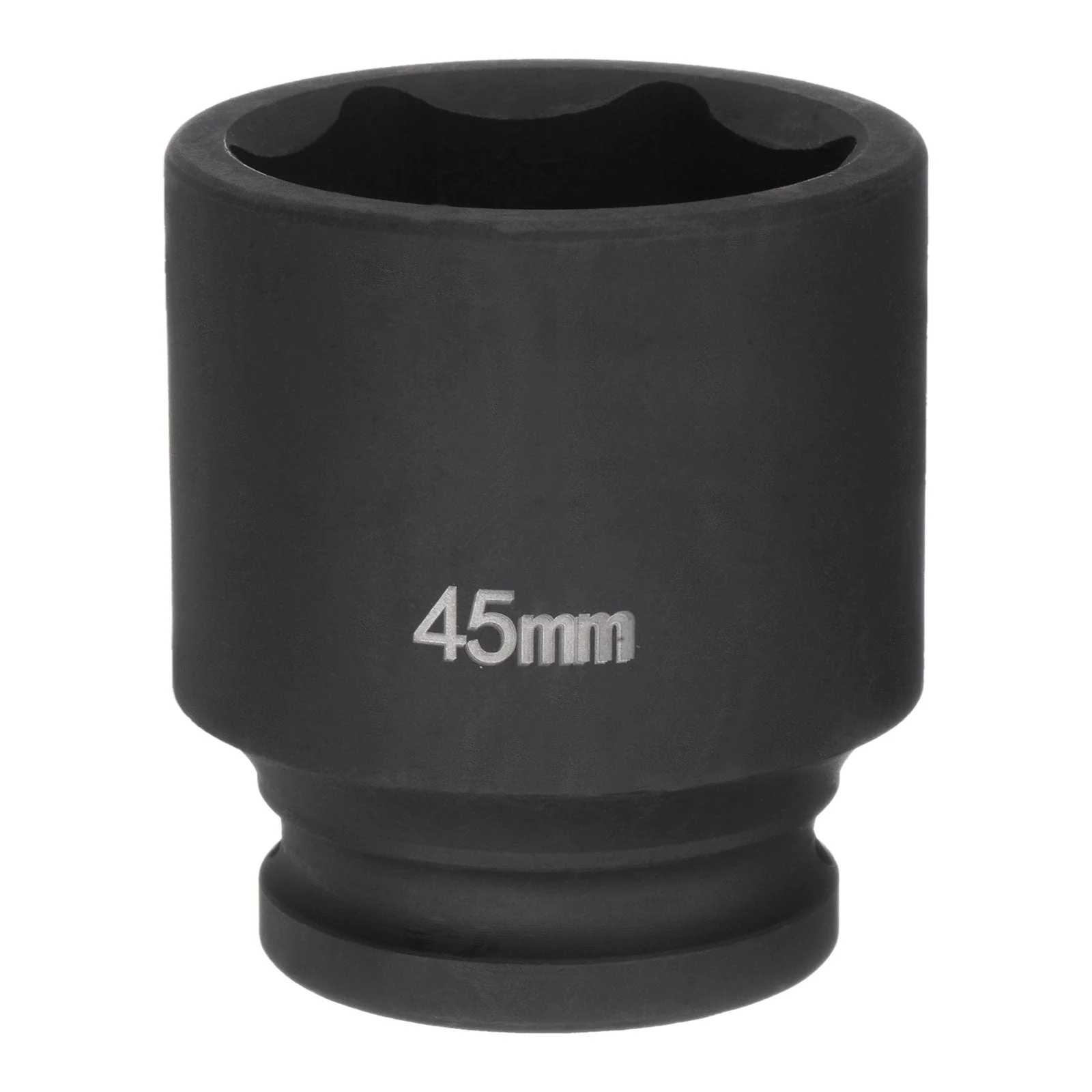 6-Point Impact Socket 3/4" Drive 45mm Metric 40Cr Alloy Steel Spindle Axle Nut Impact Socket