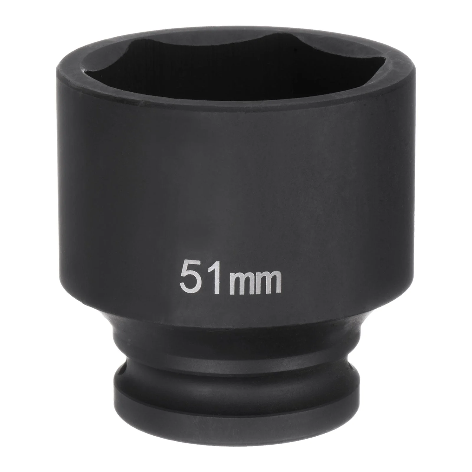 6-Point Impact Socket 3/4" Drive 51mm Metric 40Cr Alloy Steel Spindle Axle Nut Impact Socket