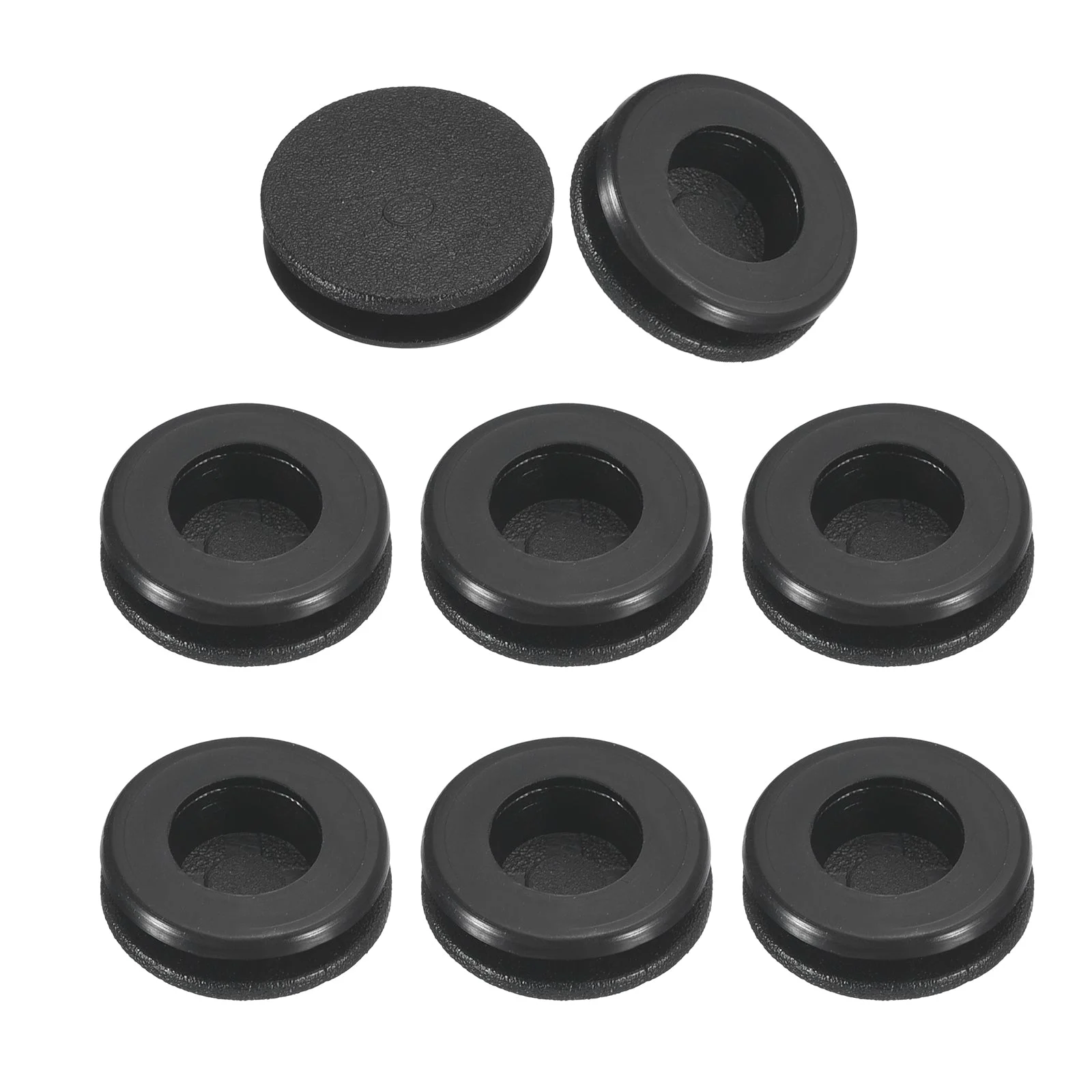 24Pcs Single Sided Rubber Grommets 3/8" 10mm Drill Hole 1/4" 9mm ID