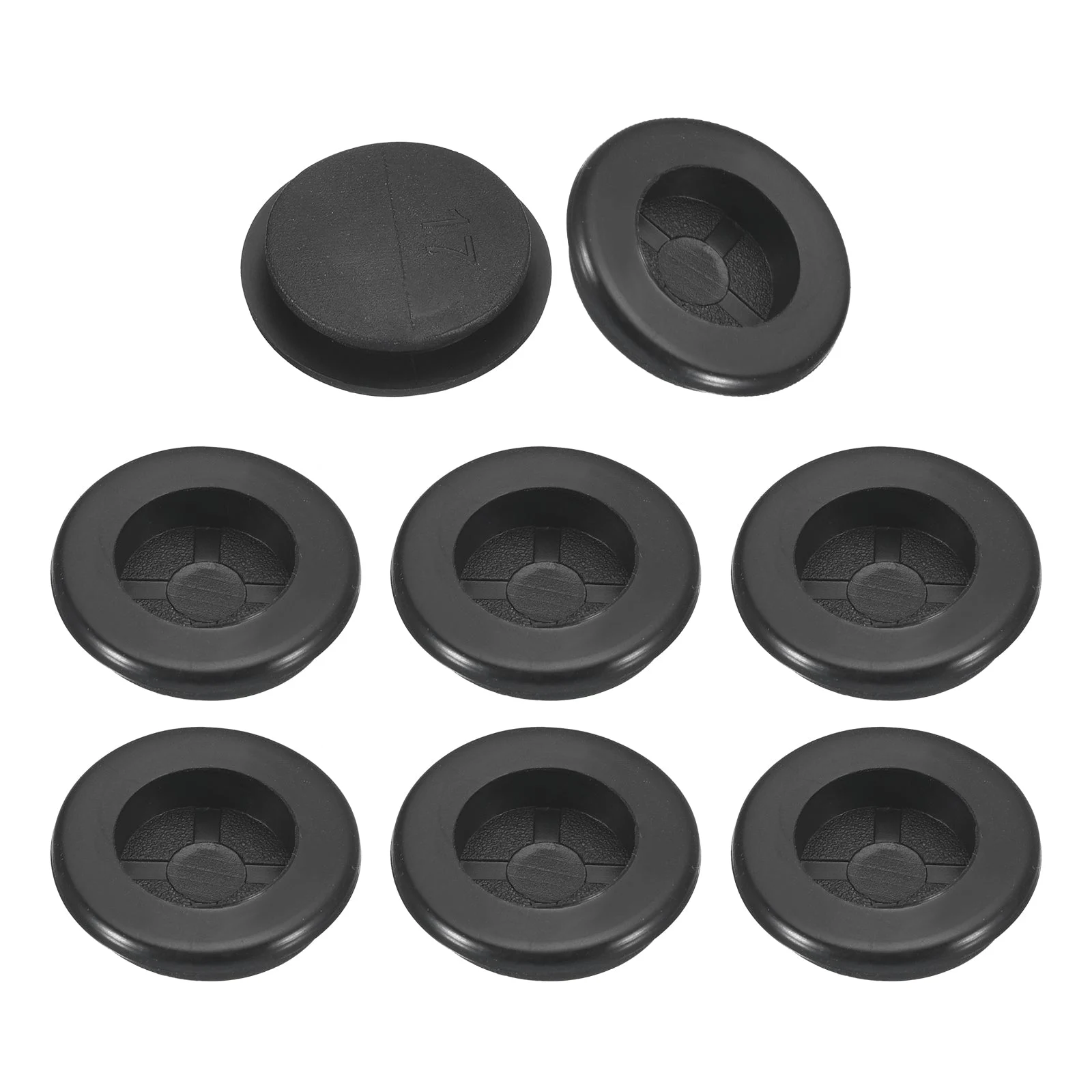 32Pcs Single Sided Rubber Grommets 3/4" (17mm) Drill Hole, 2/4" (14mm) ID
