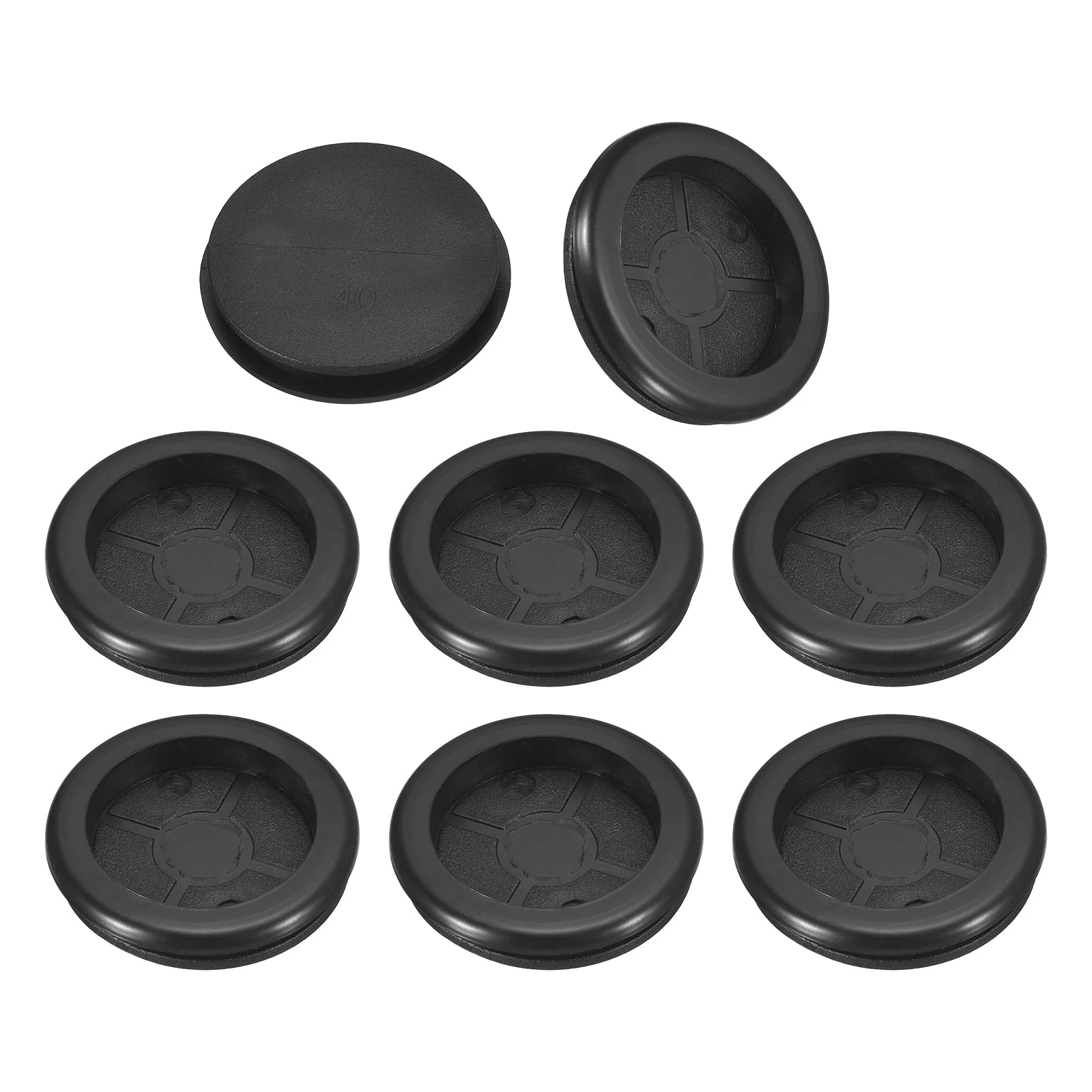 8Pcs Single Sided Rubber Grommets 1-5/8" (40mm) Drill Hole, 1-1/4" (33mm) ID