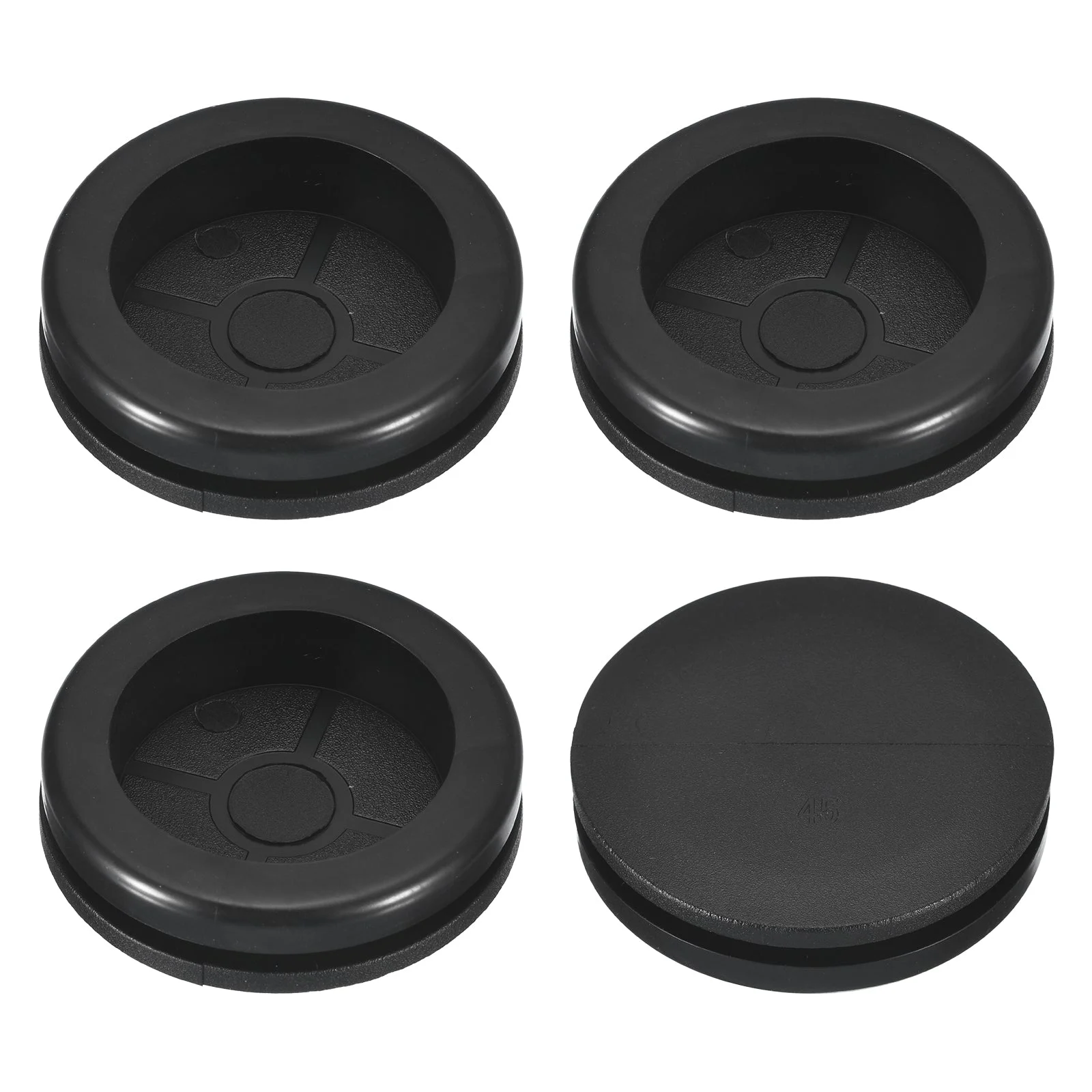 4Pcs Single Sided Rubber Grommets 1-6/8" (45mm) Drill Hole 1-2/4" (38mm) ID