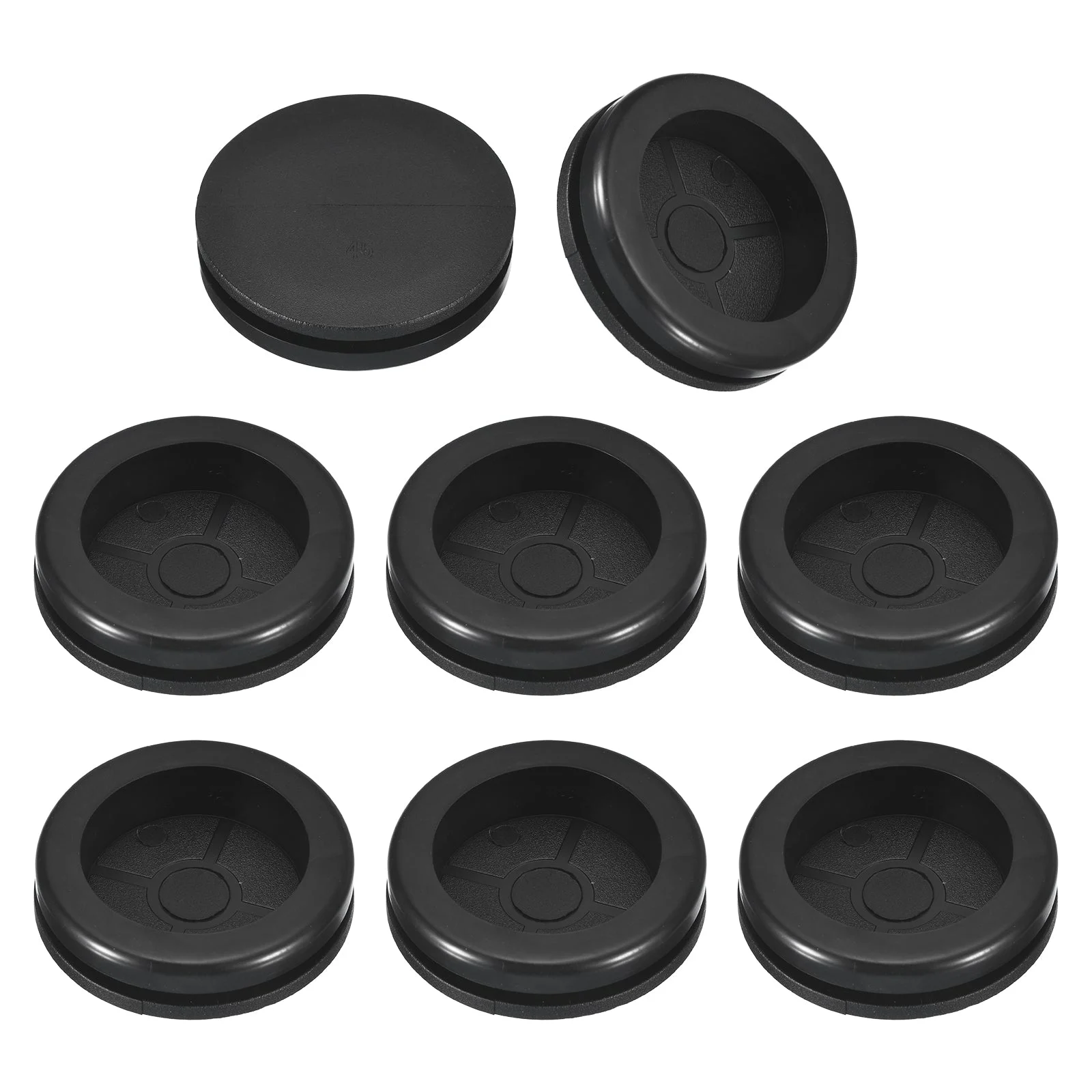 8Pcs Single Sided Rubber Grommets 1-6/8" (45mm) Drill Hole, 1-2/4" (38mm) ID