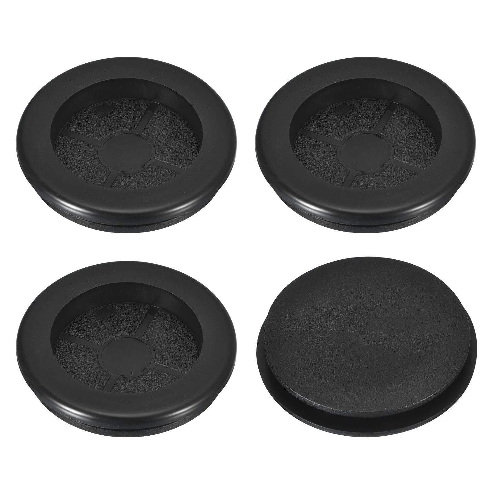 4Pcs Single Sided Rubber Grommets 2" (50mm) Drill Hole, 1-2/4" (41mm) ID