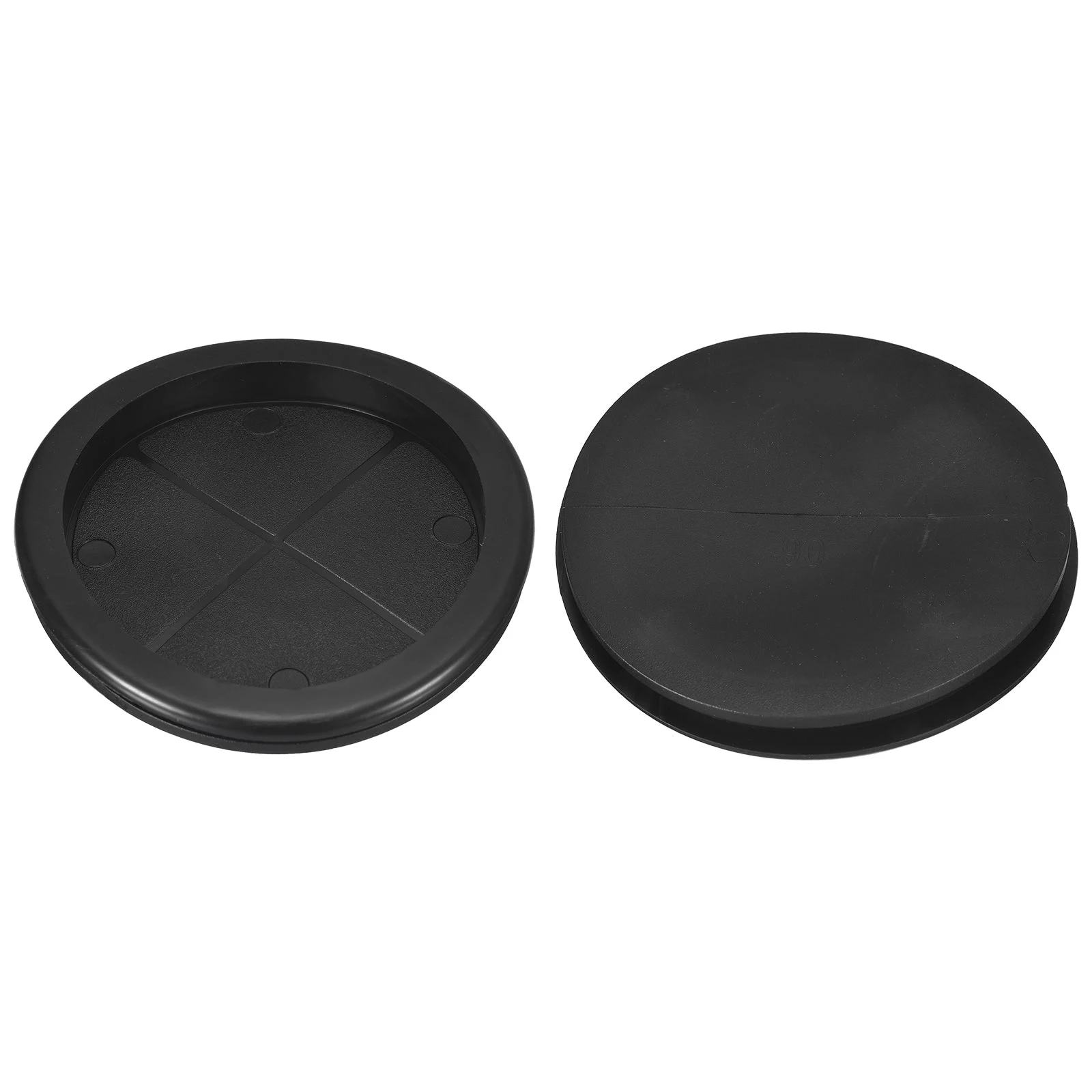 2Pcs Single Sided Rubber Grommets 3-4/8" (90mm) Drill Hole 3-1/4" (81mm) ID