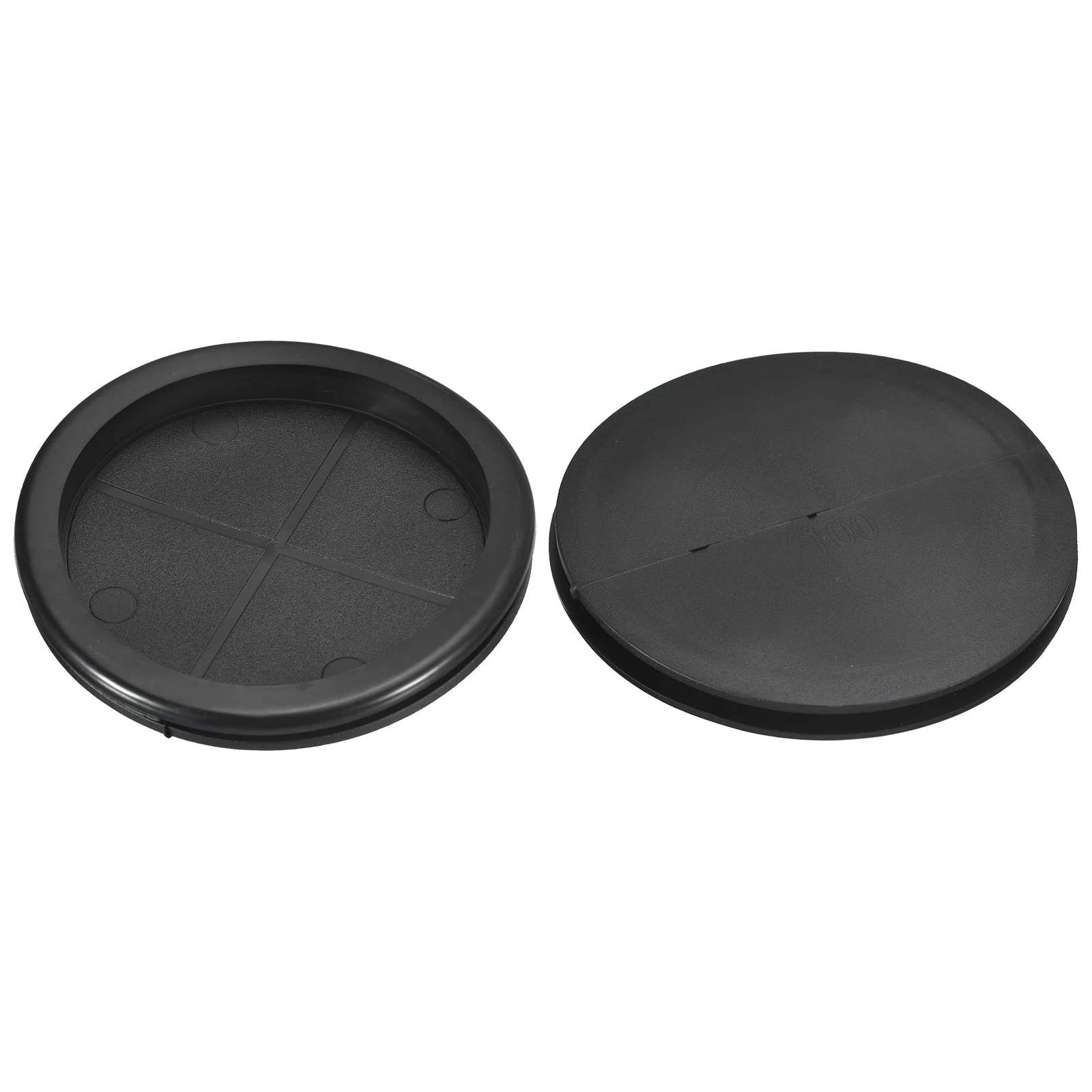 2Pcs Single Sided Rubber Grommets 4" (100mm) Drill Hole 3-2/4" (91mm) ID