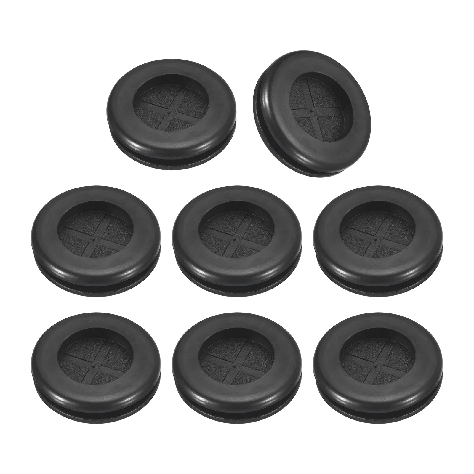 12Pcs Double Sided Rubber Grommets 6/8" (20mm) Drill Hole, 2/4" (15mm) ID