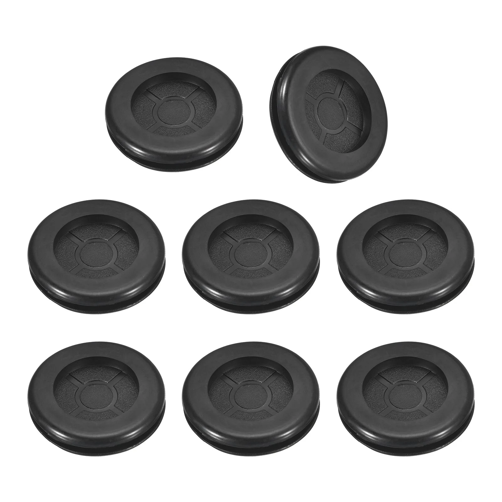 8Pcs Double Sided Rubber Grommets 1-1/8" (30mm) Drill Hole 1" (25mm) ID