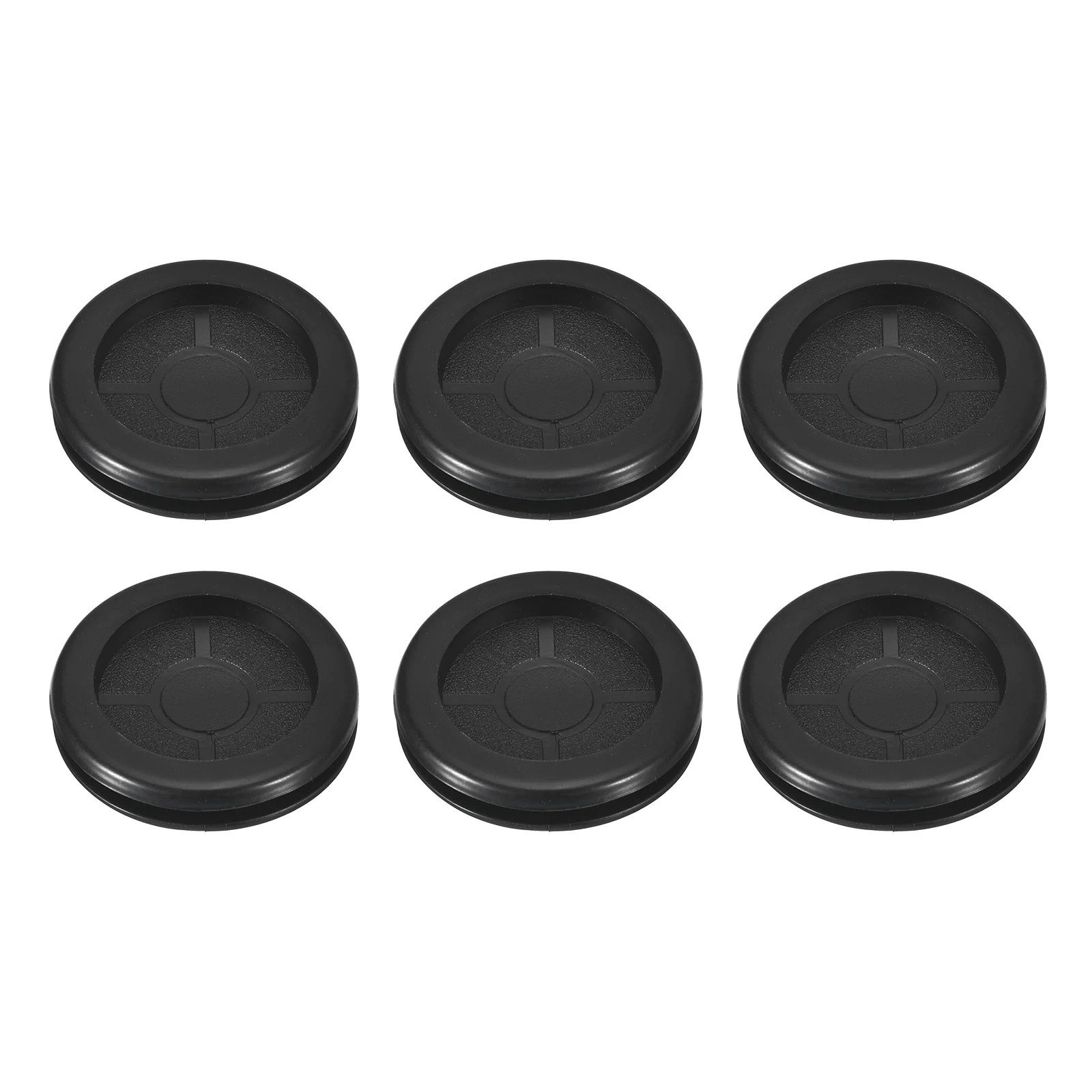 6Pcs Double Sided Rubber Grommets 1-2/8" (32mm) Drill Hole, 1-1/4" (29mm) ID