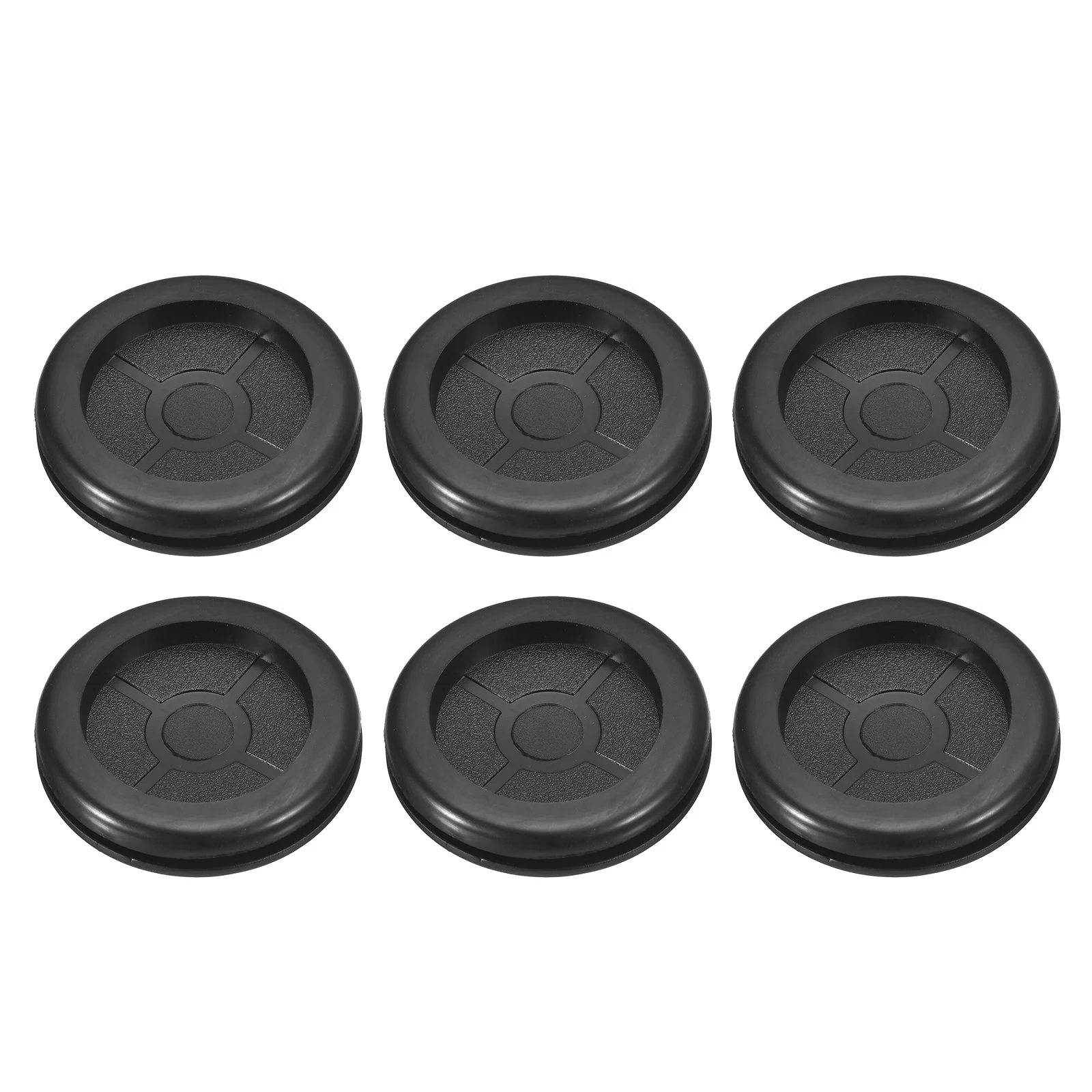 6Pcs Double Sided Rubber Grommets 1-3/8" (35mm) Drill Hole 1-1/4" (30mm) ID