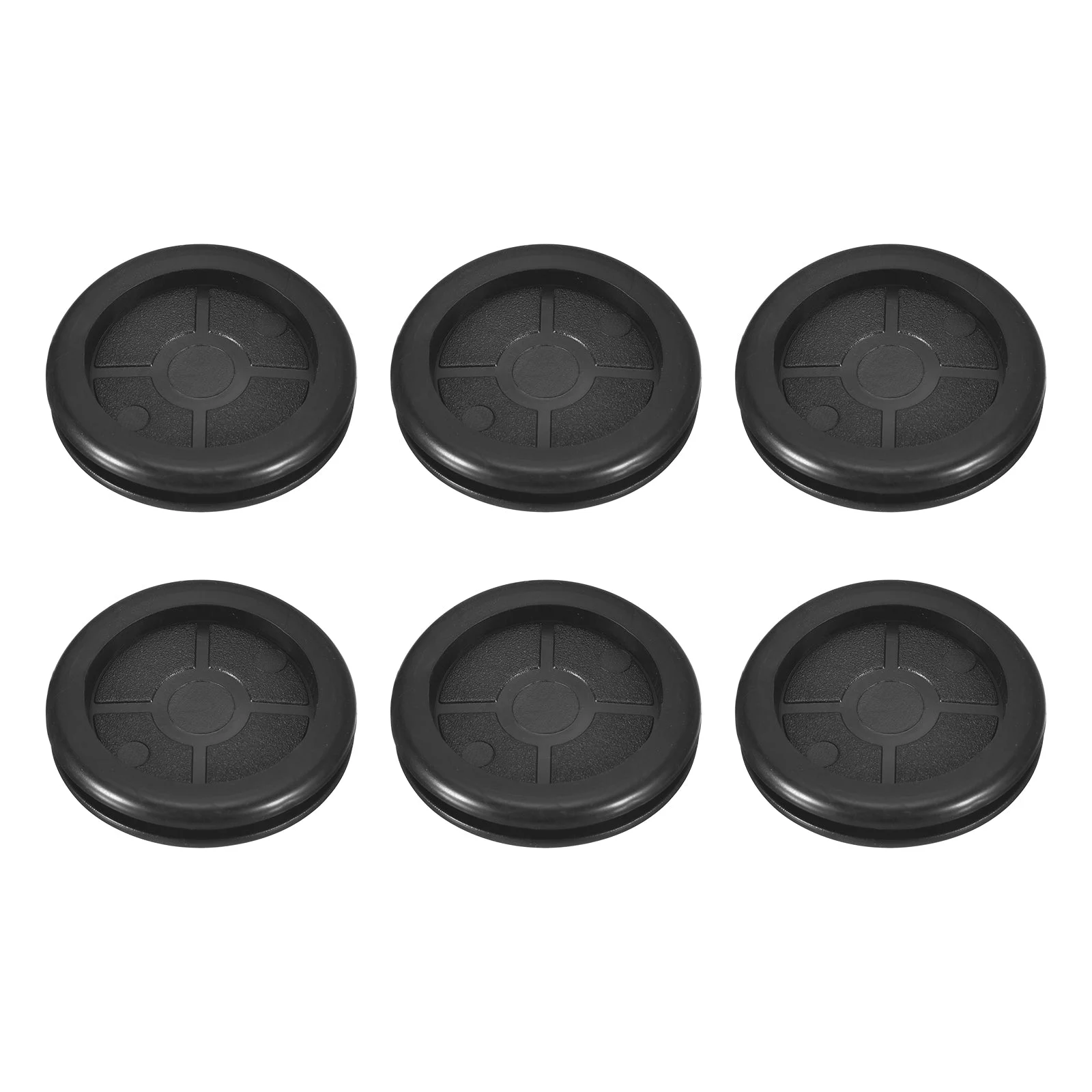 6Pcs Double Sided Rubber Grommets 1-5/8" (42mm) Drill Hole 1-2/4" (35mm) ID