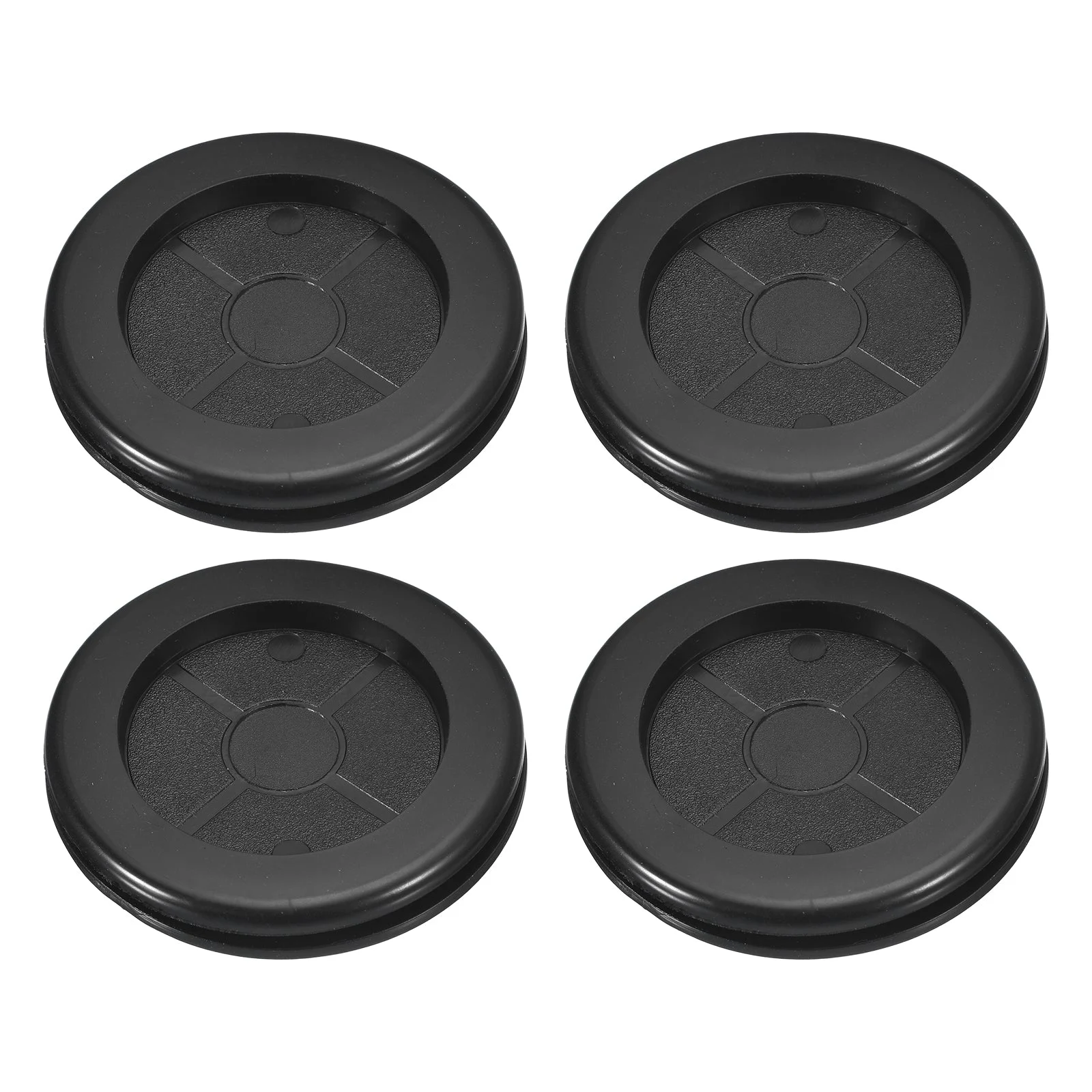 4Pcs Double Sided Rubber Grommets 2" (50mm) Drill Hole, 1-3/4" (42mm) ID
