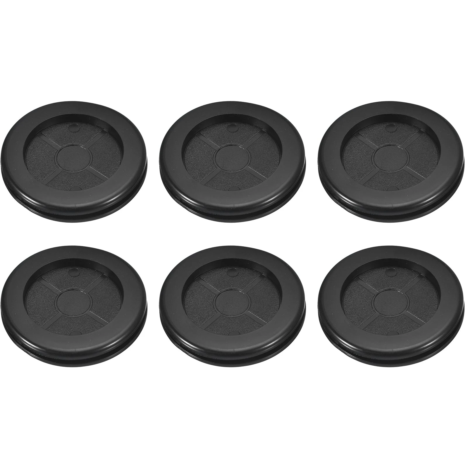 6Pcs Double Sided Rubber Grommets 2" (50mm) Drill Hole, 1-3/4" (42mm) ID