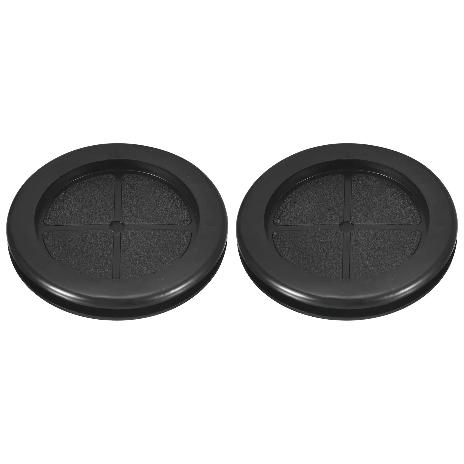 2Pcs Double Sided Rubber Grommets 2-3/8" (60mm) Drill Hole 2" (50mm) ID