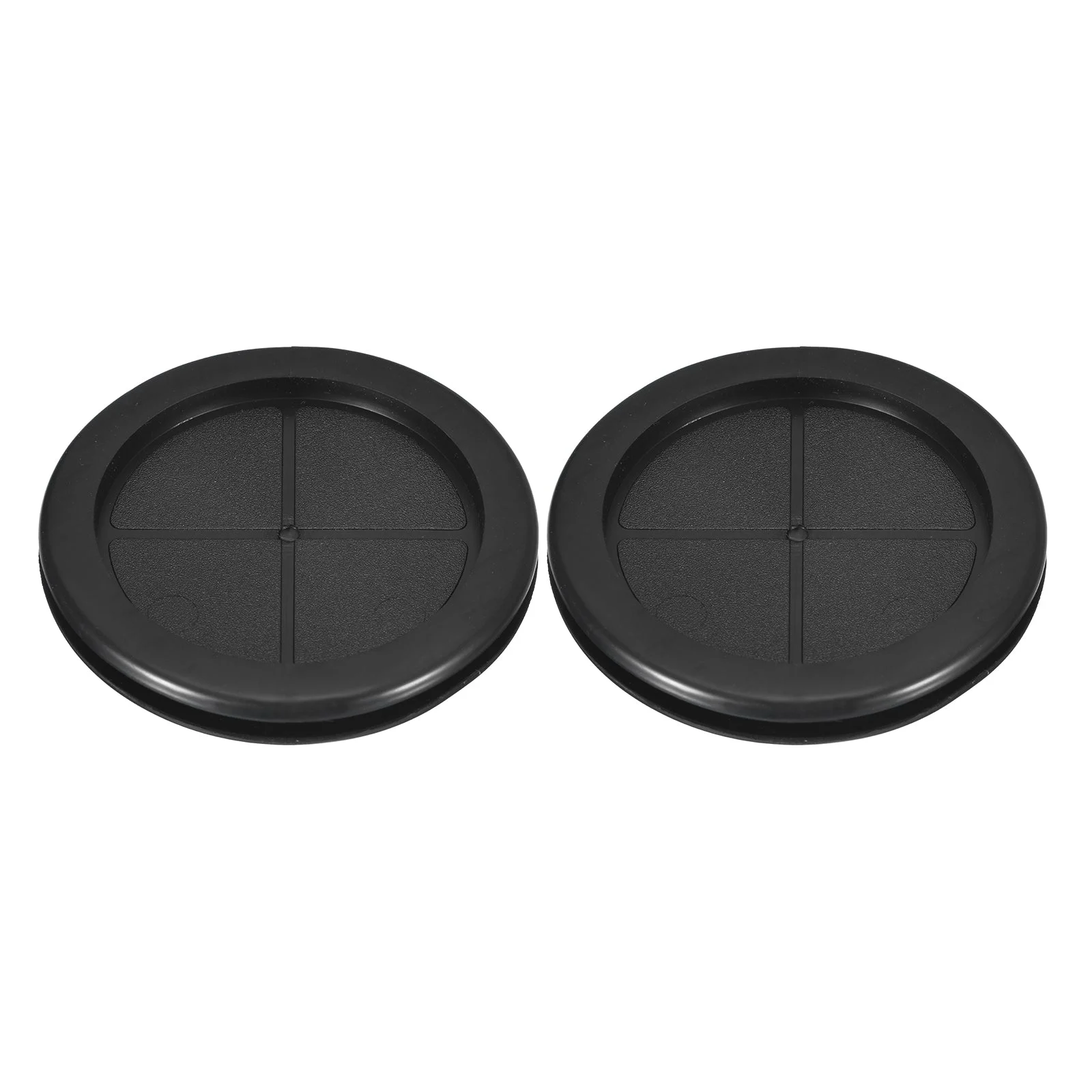 2Pcs Double Sided Rubber Grommets 2-6/8" (70mm) Drill Hole, 2-1/4" (60mm) ID