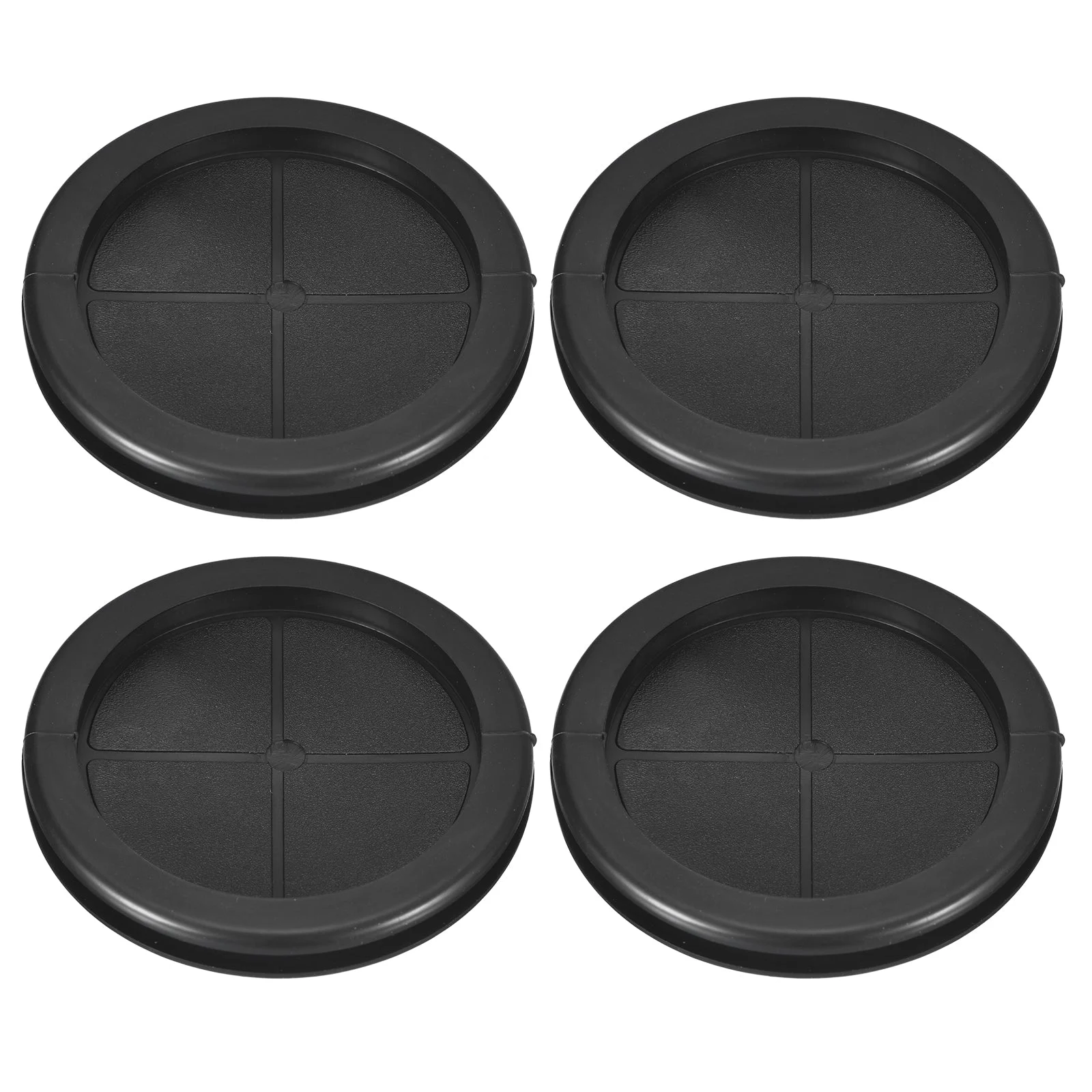 4Pcs Double Sided Rubber Grommets 3-1/8" (80mm) Drill Hole, 2-3/4" (70mm) ID