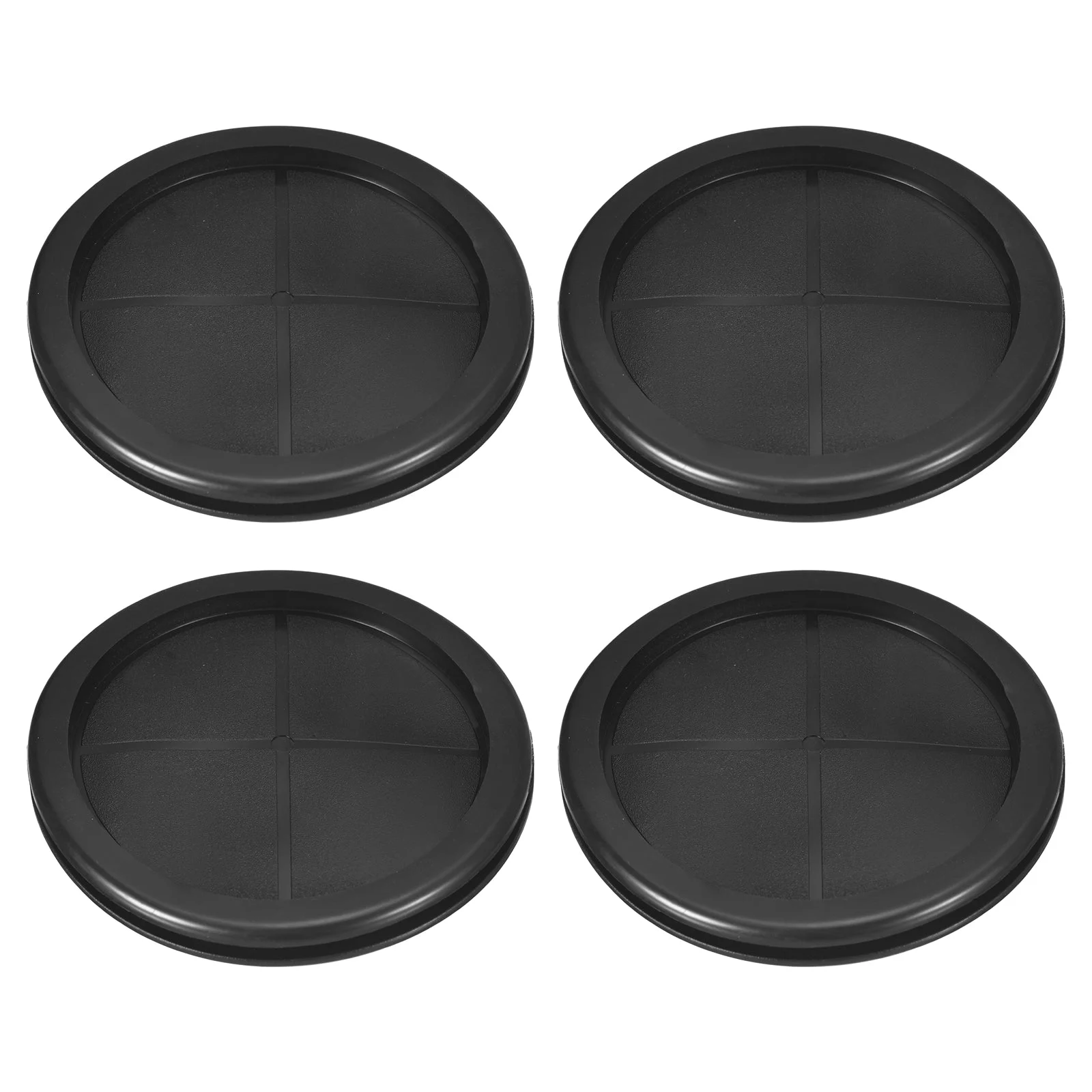 4Pcs Double Sided Rubber Grommets 4" (100mm) Drill Hole, 3-2/4" (90mm) ID