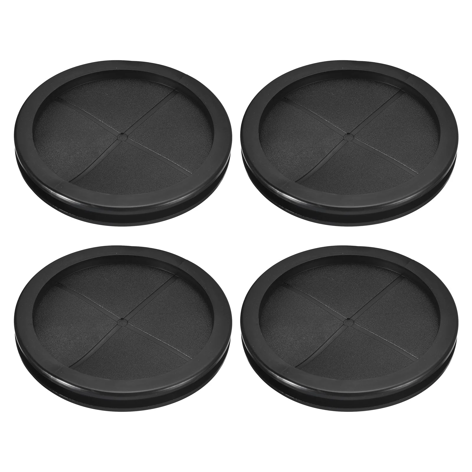 4Pcs Double Sided Rubber Grommets 4-3/8" (110mm) Drill Hole, 4" (100mm) ID