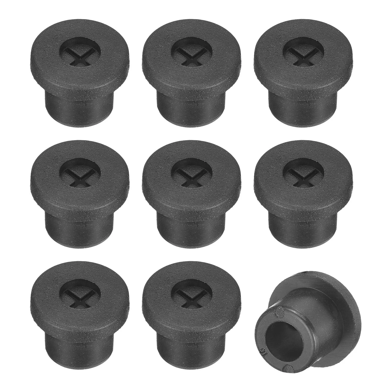 12 Pcs Cable Cord Grommet, 3/8 Inch Desk Grommet Flexible Rubber Grommets