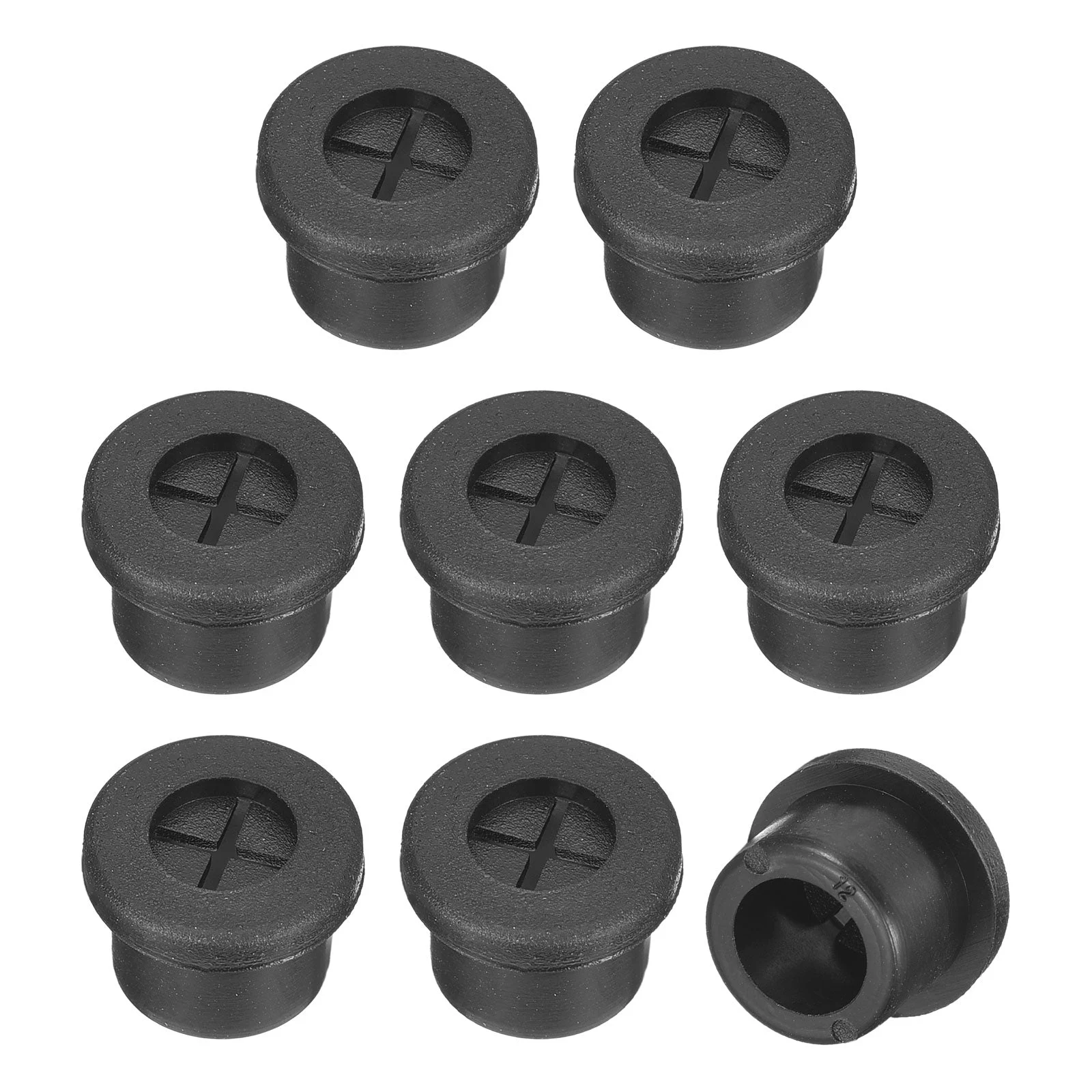 8Pcs Cable Cord Grommet 1/2 Inch Desk Grommet Flexible Rubber Grommets