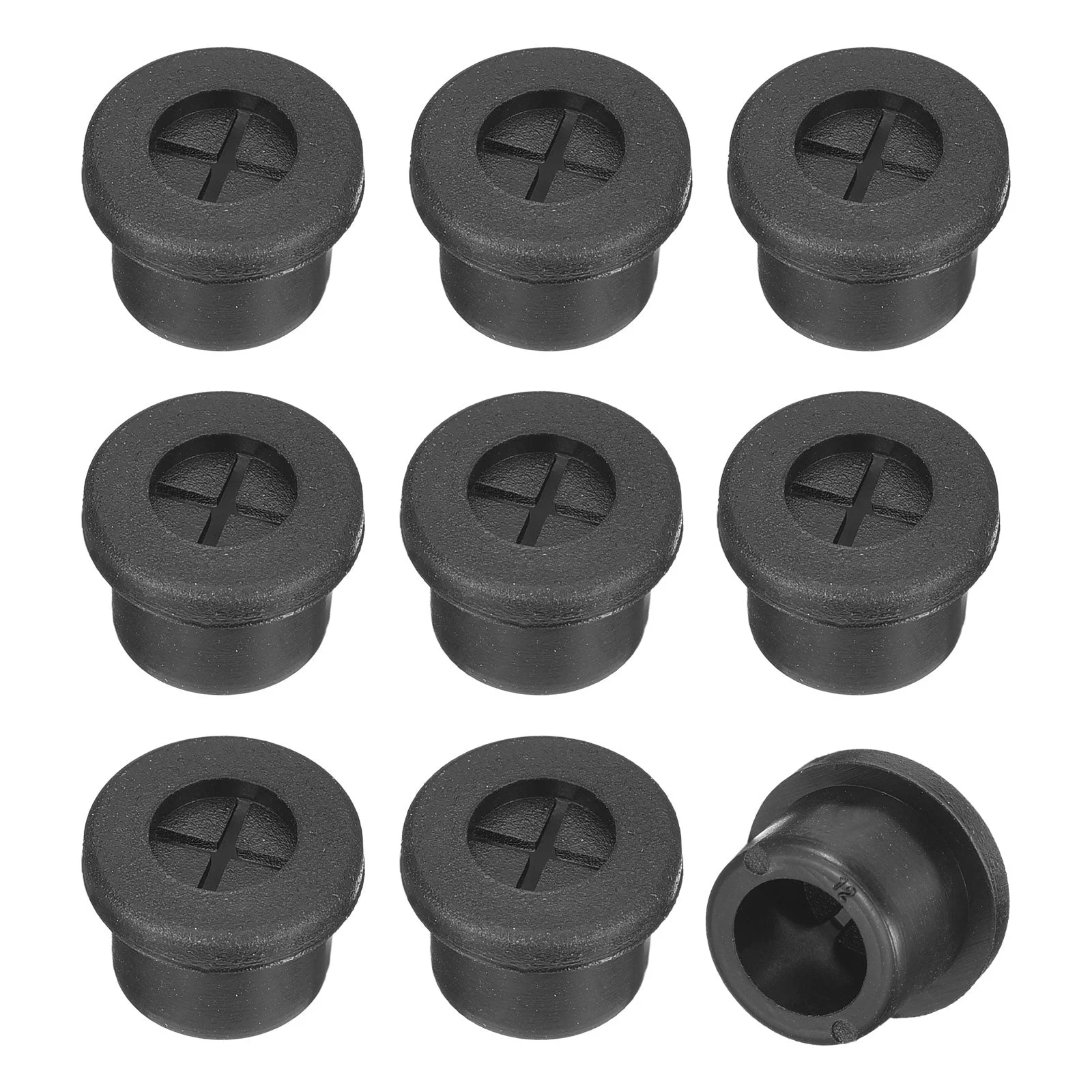 12Pcs Cable Cord Grommet 1/2 Inch Desk Grommet Flexible Rubber Grommets