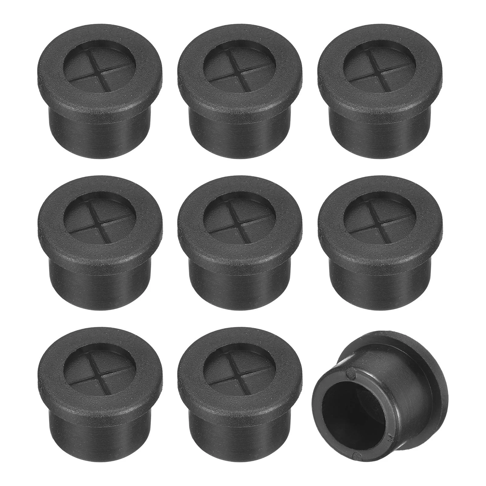 12 Pcs Cable Cord Grommet, 9/16 Inch Desk Grommet Flexible Rubber Grommets
