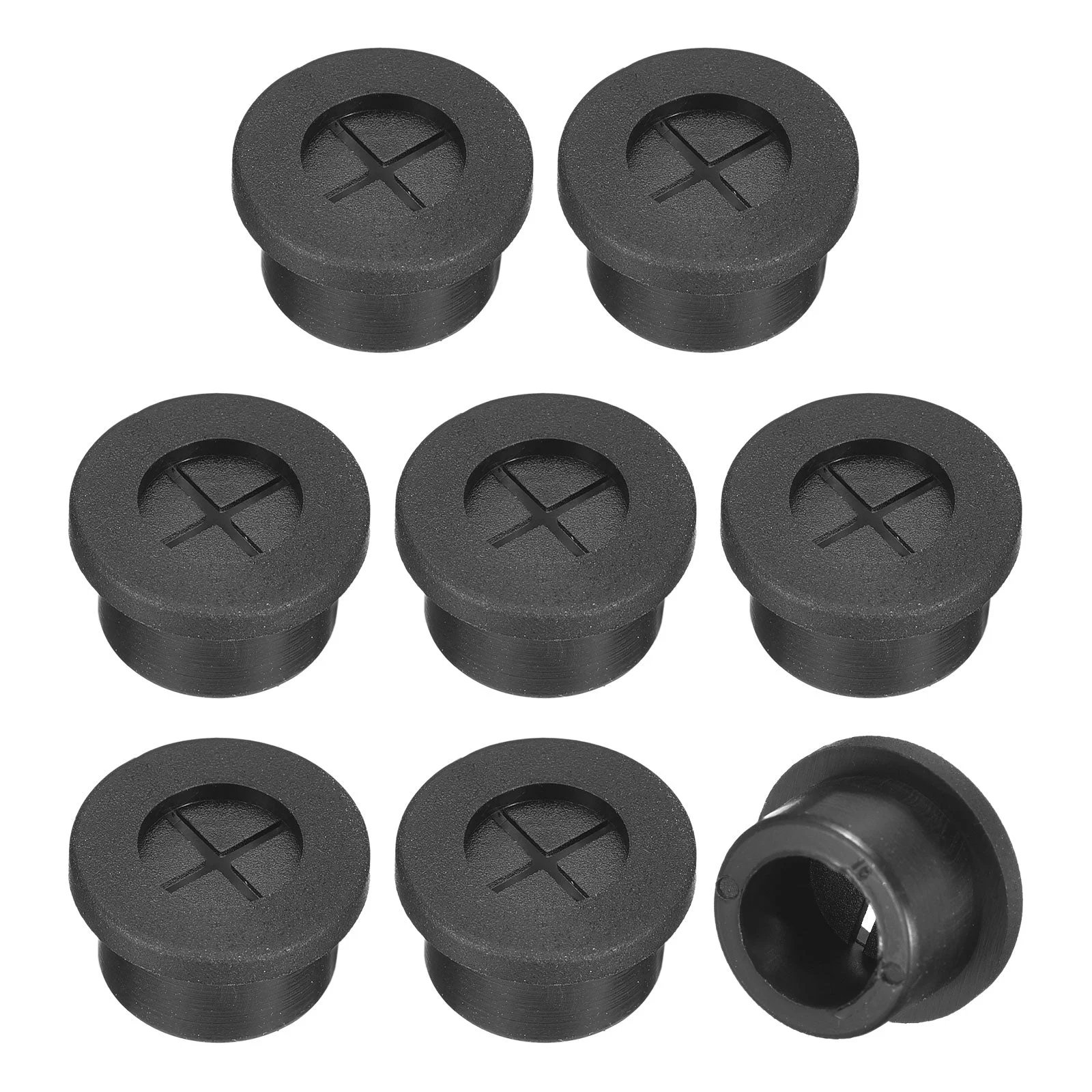 8Pcs Cable Cord Grommet 5/8 Inch Desk Grommet Flexible Rubber Grommets