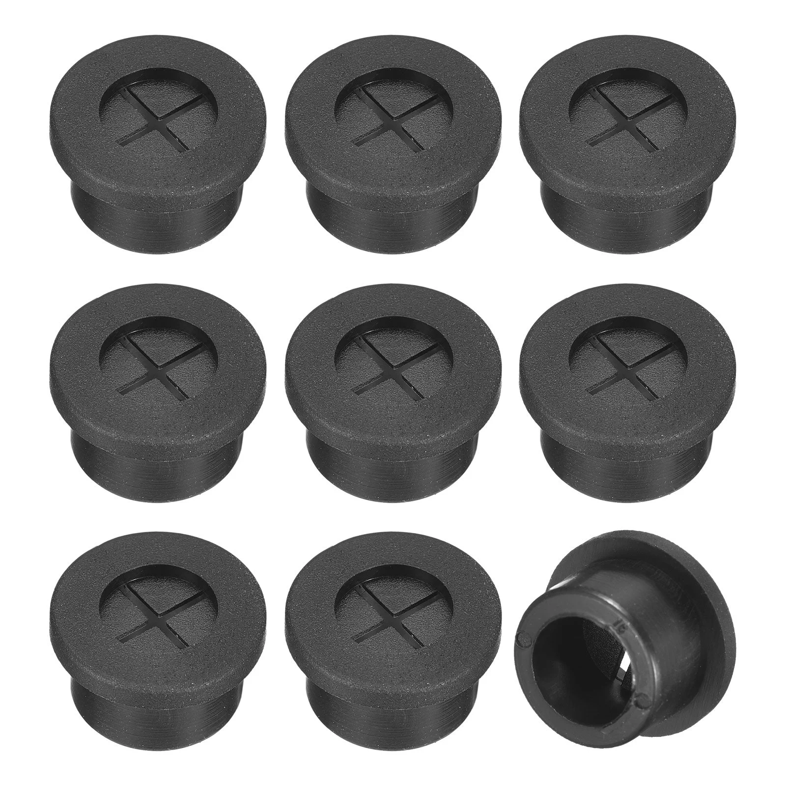 12 Pcs Cable Cord Grommet, 5/8 Inch Desk Grommet Flexible Rubber Grommets