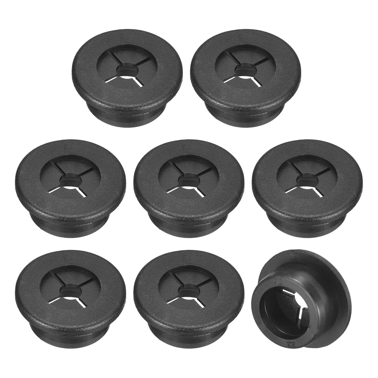 8 Pcs Cable Cord Grommet 7/8 Inch Desk Grommet Flexible Rubber Grommets