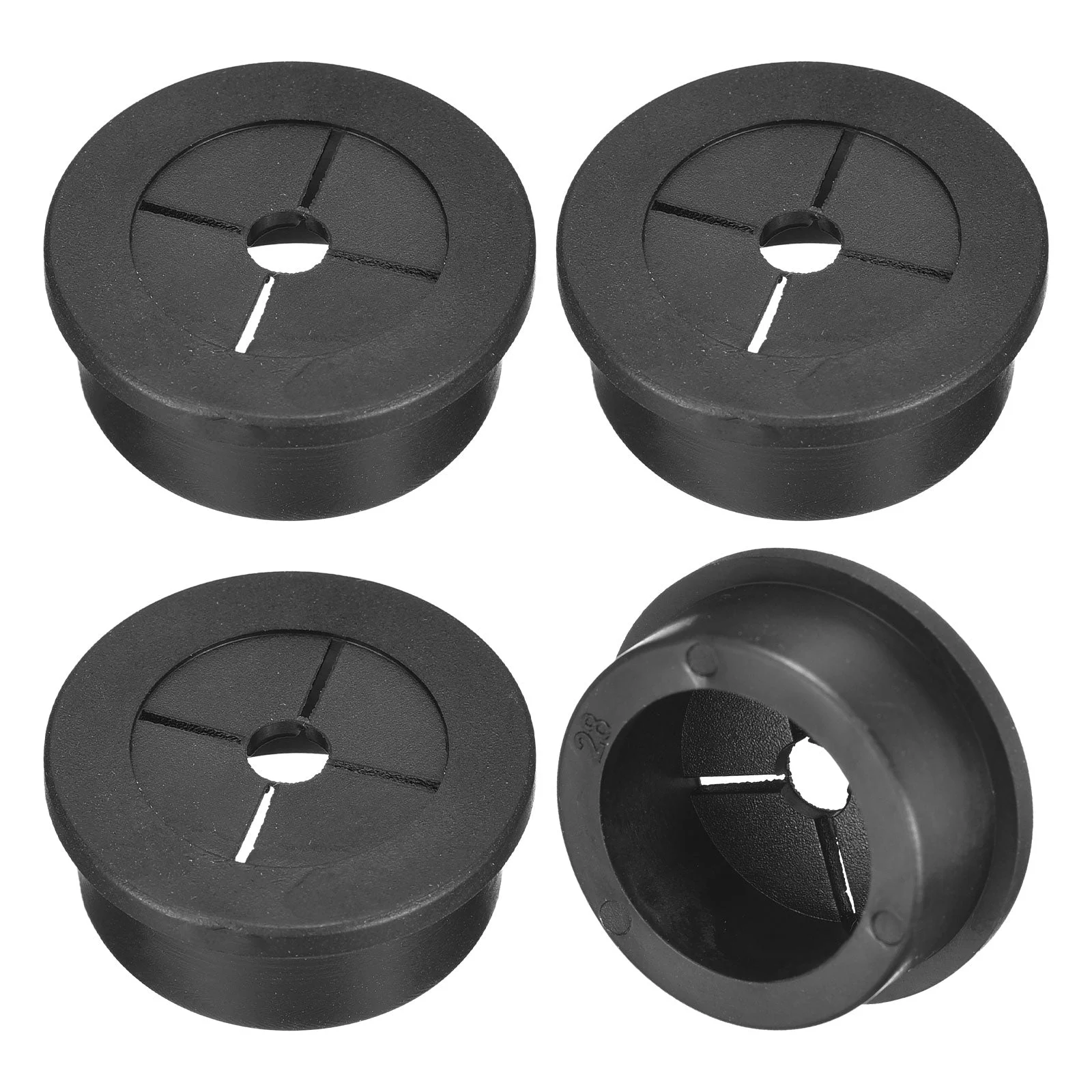 4 Pcs Cable Cord Grommet 1-1/8 Inch Desk Grommet Flexible Rubber Grommets