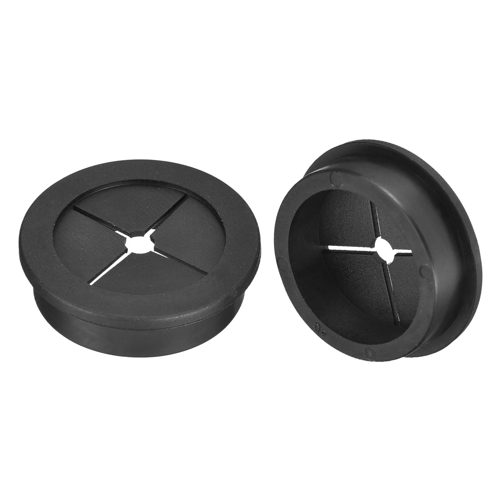 2 Pcs Cable Cord Grommet, 1-9/16 Inch Desk Grommet Flexible Rubber Grommets