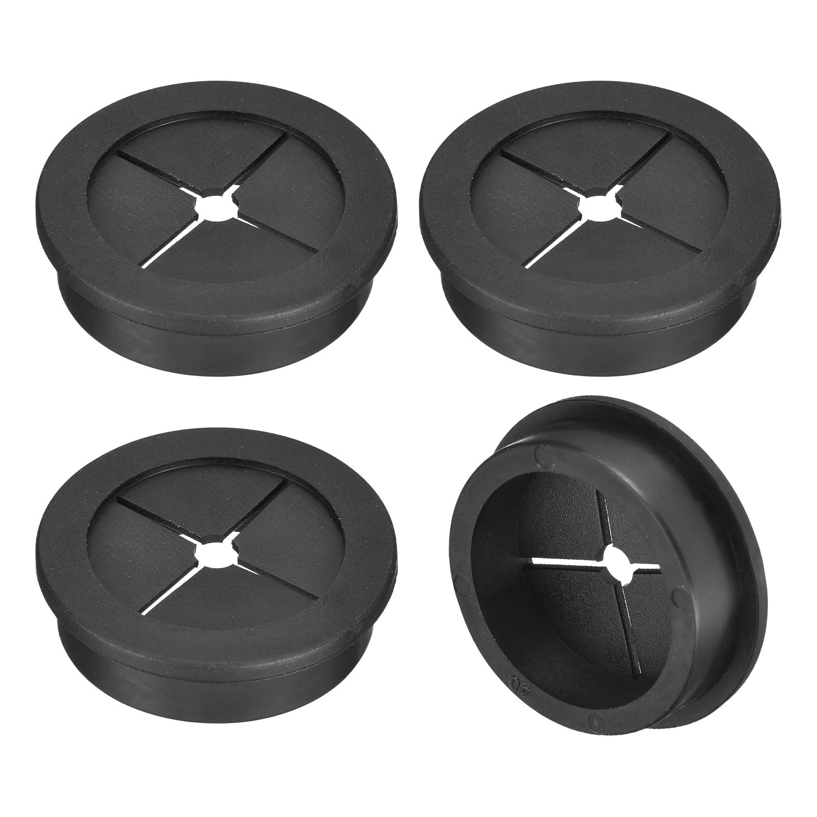 4Pcs Cable Cord Grommet 1-9/16 Inch Desk Grommet Flexible Rubber Grommets