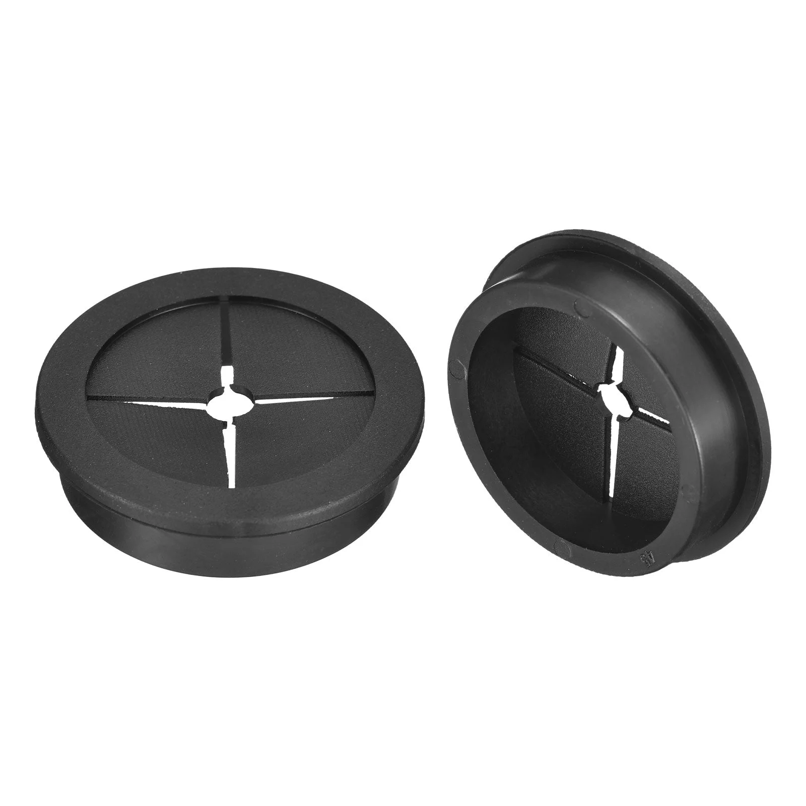 2 Pcs Cable Cord Grommet, 1-3/4 Inch Desk Grommet Flexible Rubber Grommets