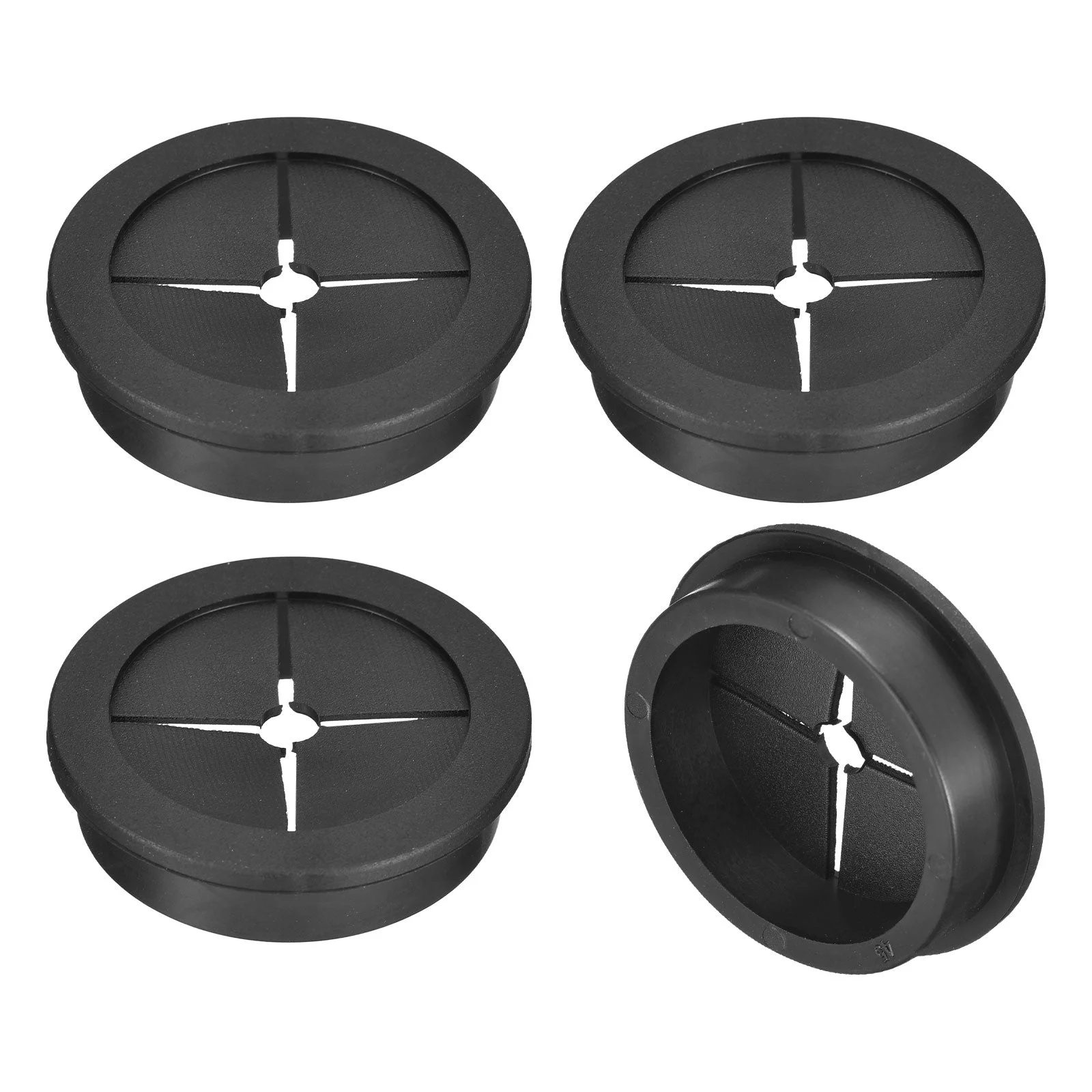 4Pcs Cable Cord Grommet 1-3/4 Inch Desk Grommet Flexible Rubber Grommets