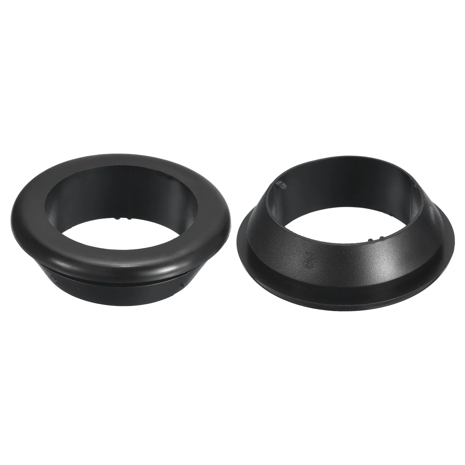 2 Pcs Rubber Grommets, 40mm ID 50mm Drill Hole Hollow Firewall Hole Plugs, Black