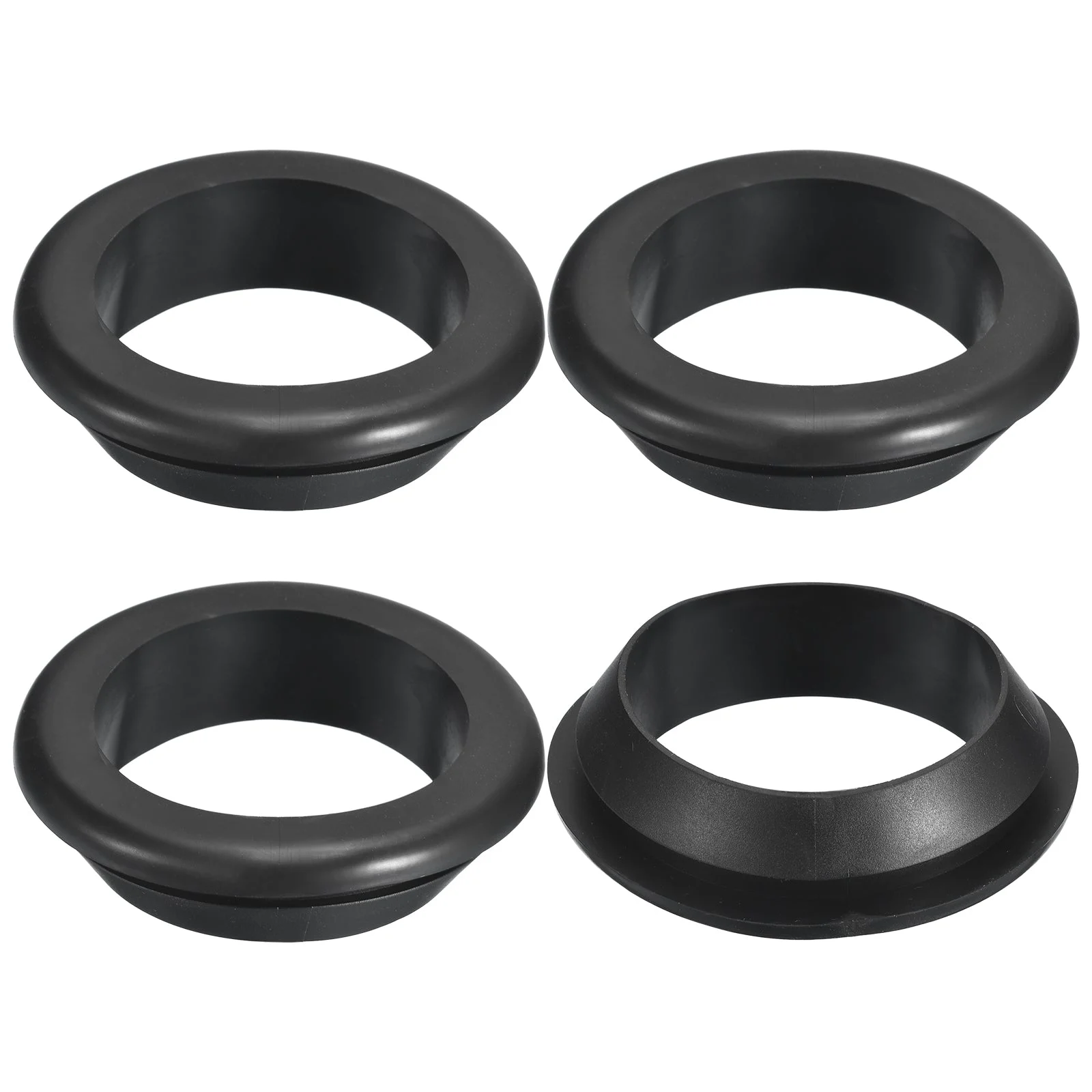 4 Pcs Rubber Grommets, 60mm ID 70mm Drill Hole Hollow Firewall Hole Plugs, Black