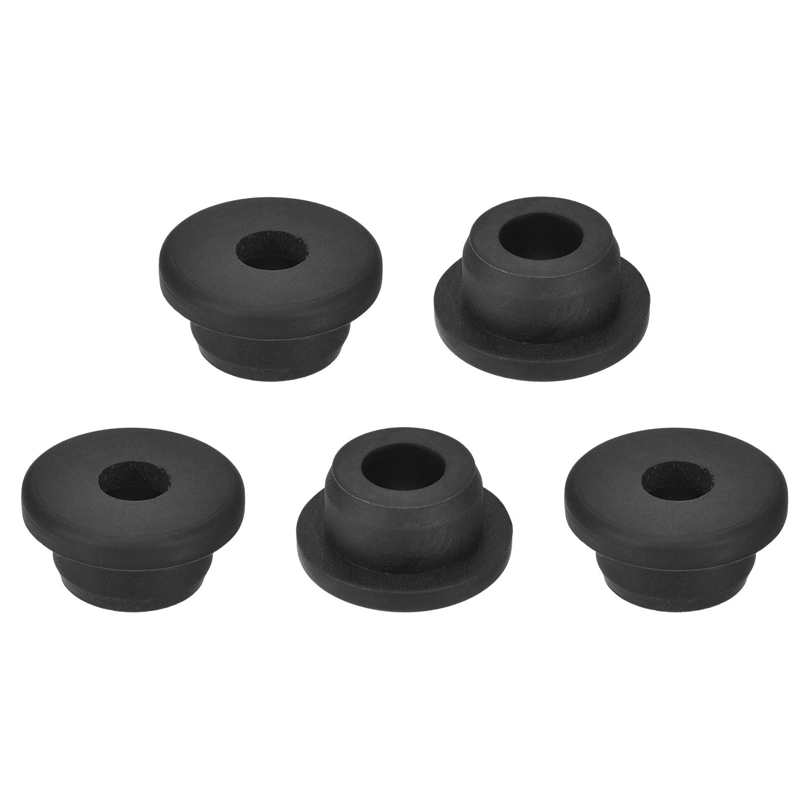 5Pcs Rubber Grommets 13/16" Drill Hole 7/16" ID Top Hat Hole Plug Grommet