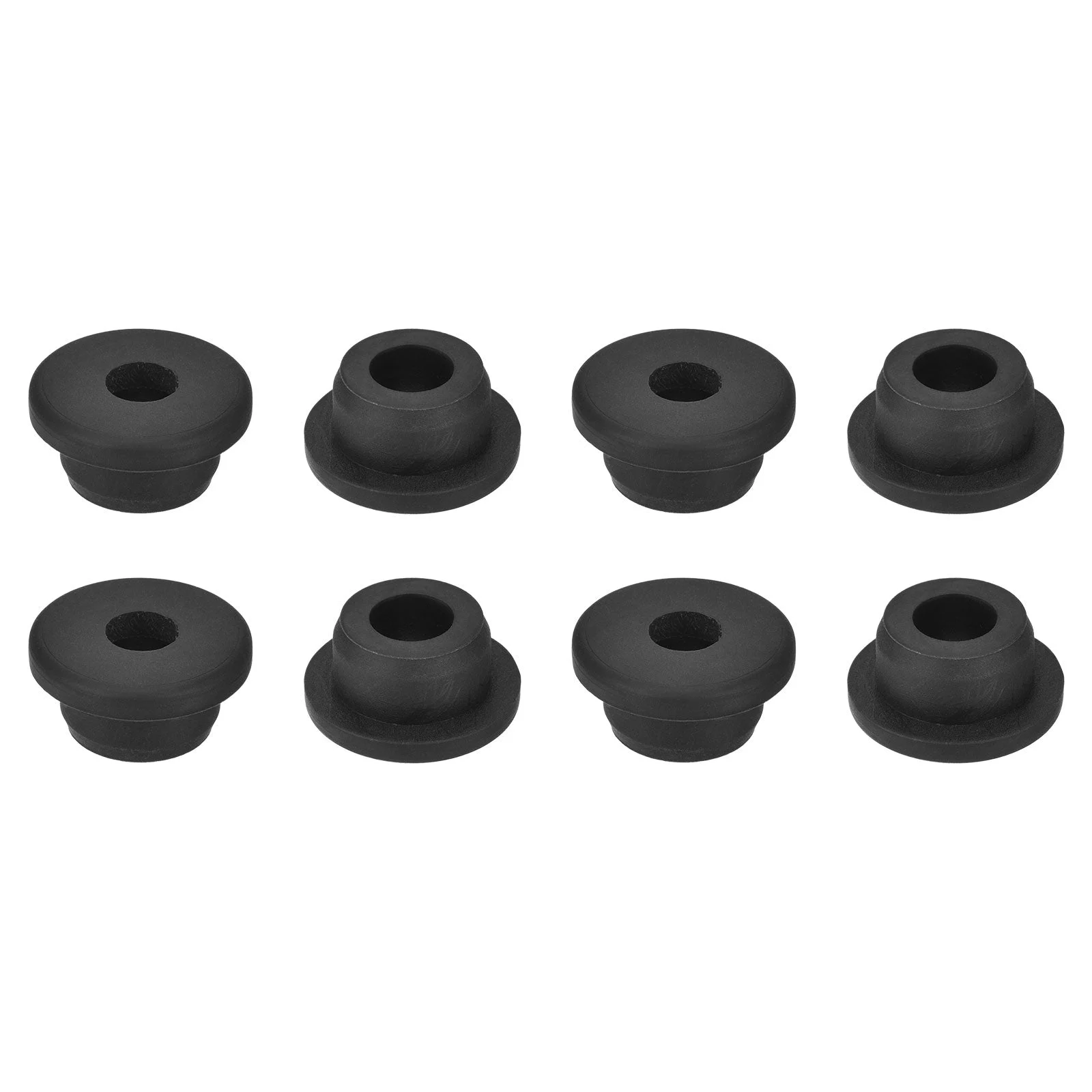 8Pcs Rubber Grommets 13/16" Drill Hole, 7/16" ID Top Hat Hole Plug Grommet
