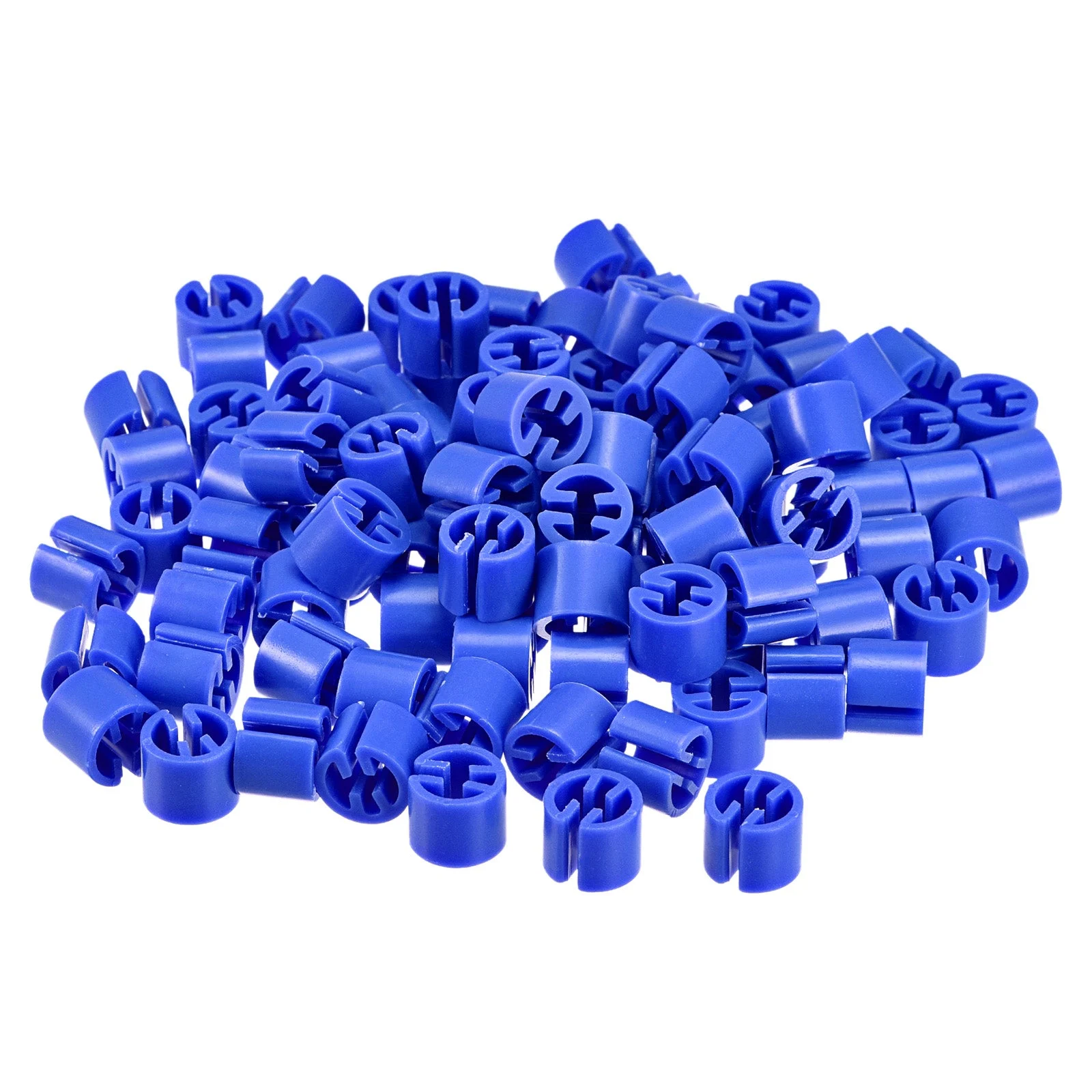 Clothes Hanger Marker Blank Fit 3.5mm Rod for Garment Color Coding Deep Lake Blue 300pcs