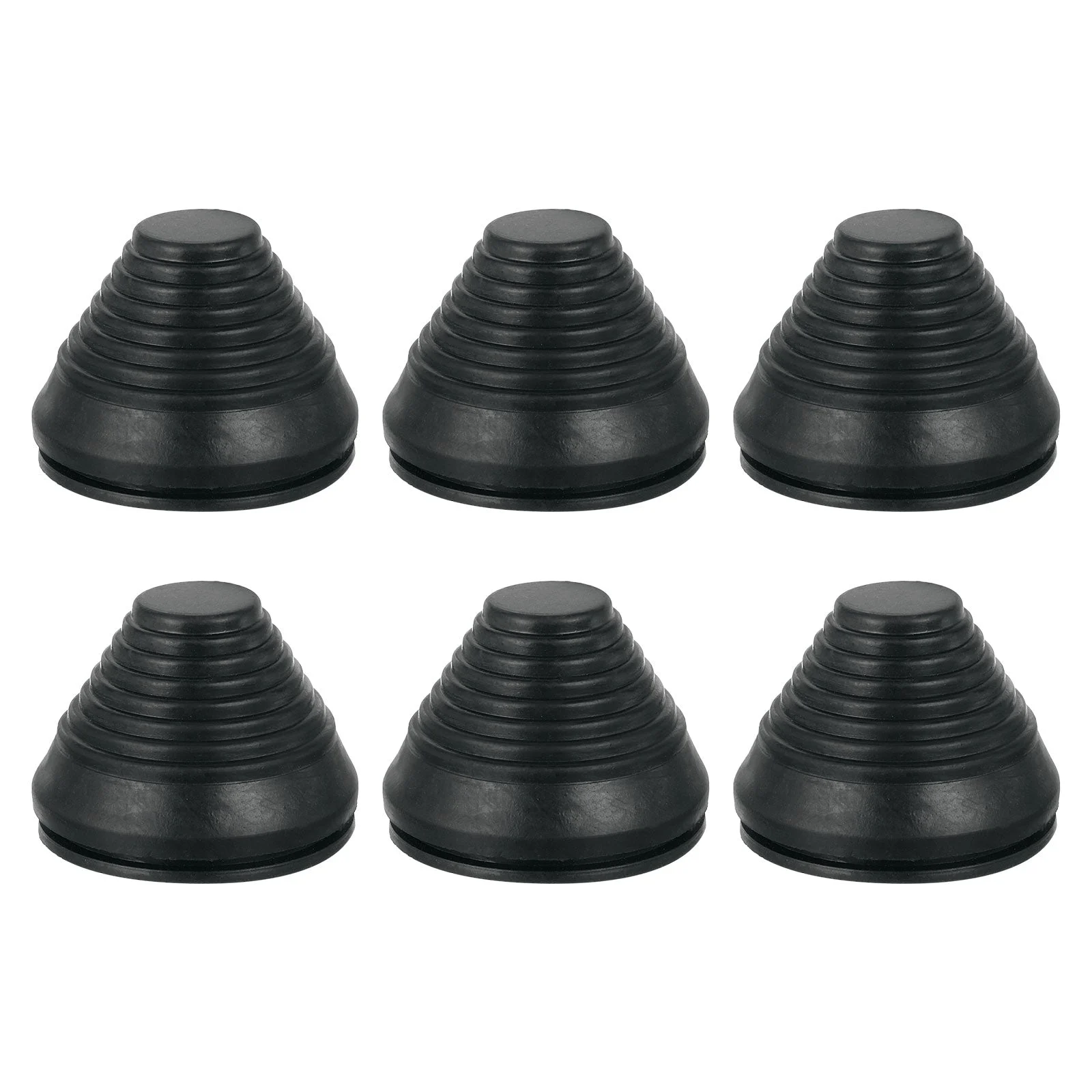 6 Pcs Tower Shaped Grommet 60mm 2.36 Inch, Rubber Plugs Hole for Wire Cable