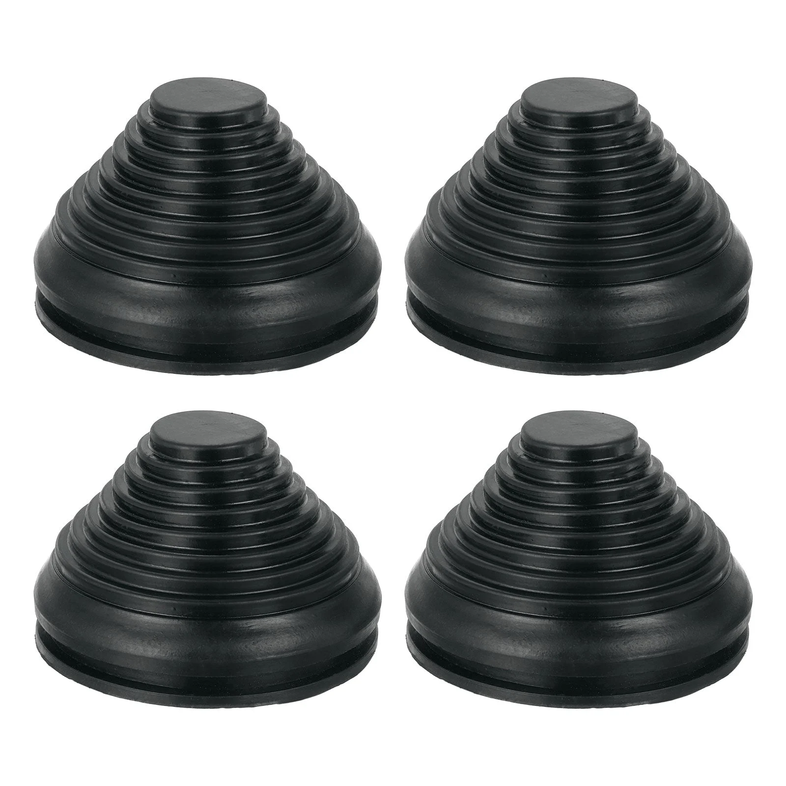 4 Pcs Tower Shaped Grommet 70mm 2.75 Inch, Rubber Plugs Hole for Wire Cable