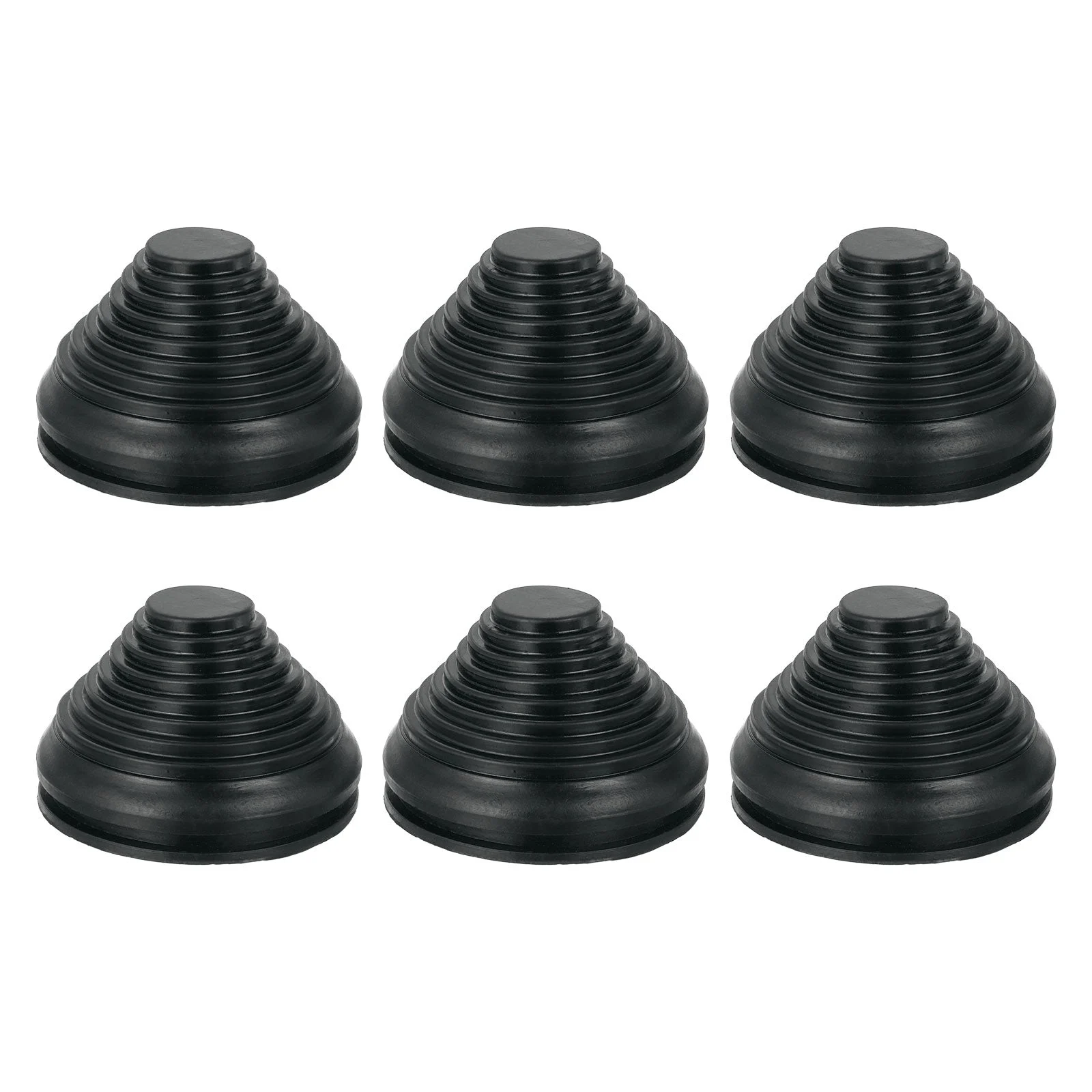 6 Pcs Tower Shaped Grommet 70mm 2.75 Inch, Rubber Plugs Hole for Wire Cable