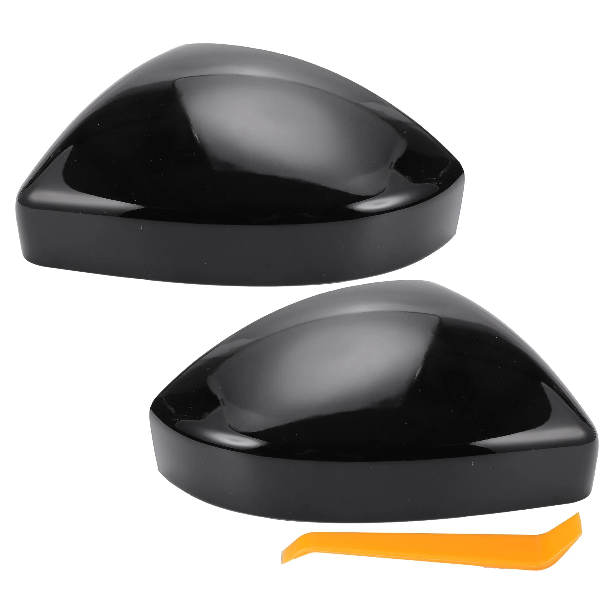 1 Set Rearview Mirror Cover Cap Gloss Black for Jaguar E-Pace for Land Rover