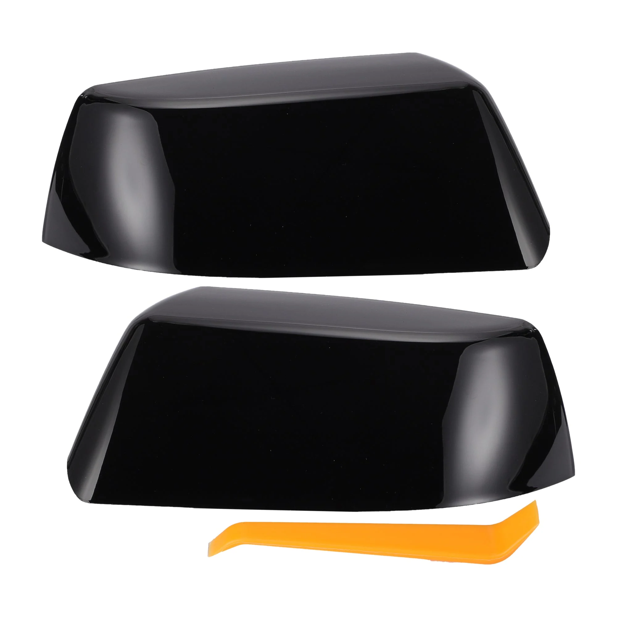 1 Set Rearview Mirror Cover Cap Gloss Black for Cadillac for Chevrolet for GMC