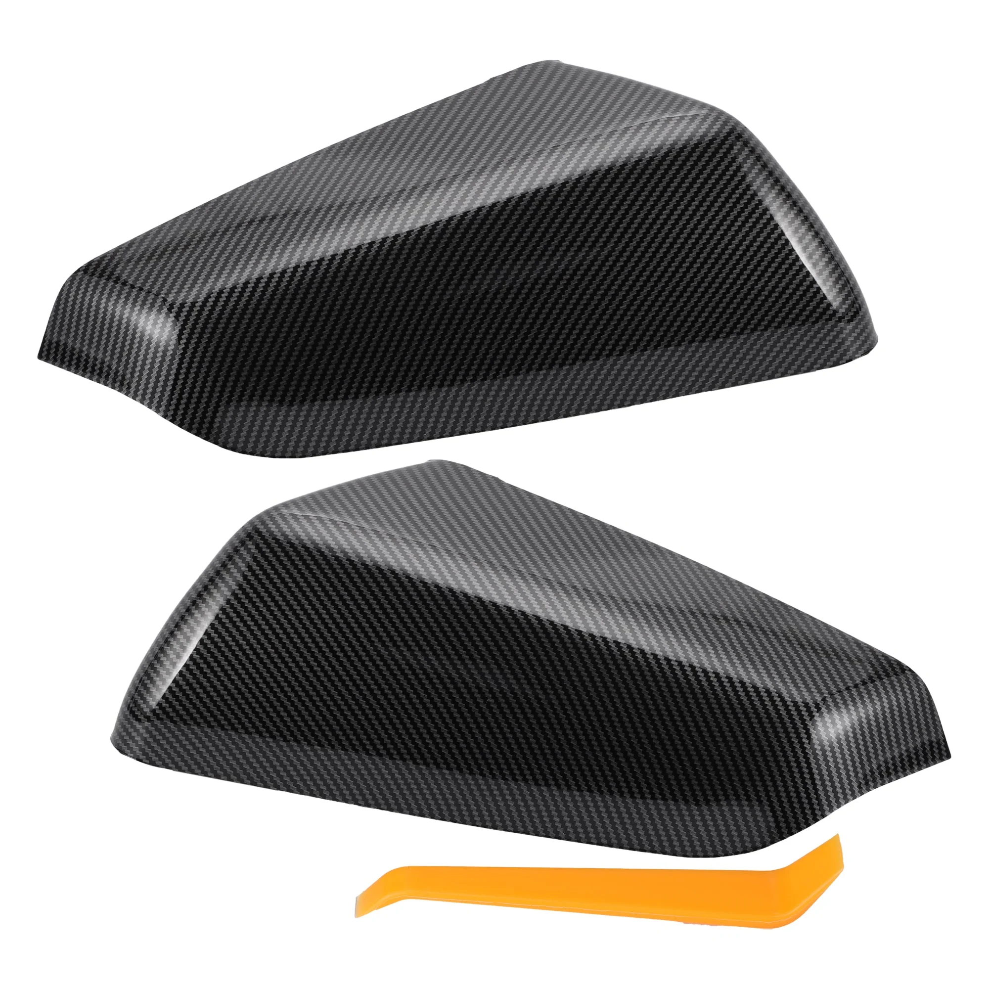 1 Set Rearview Mirror Cover Cap Black Carbon Fiber for Chevy Equinox for GMC