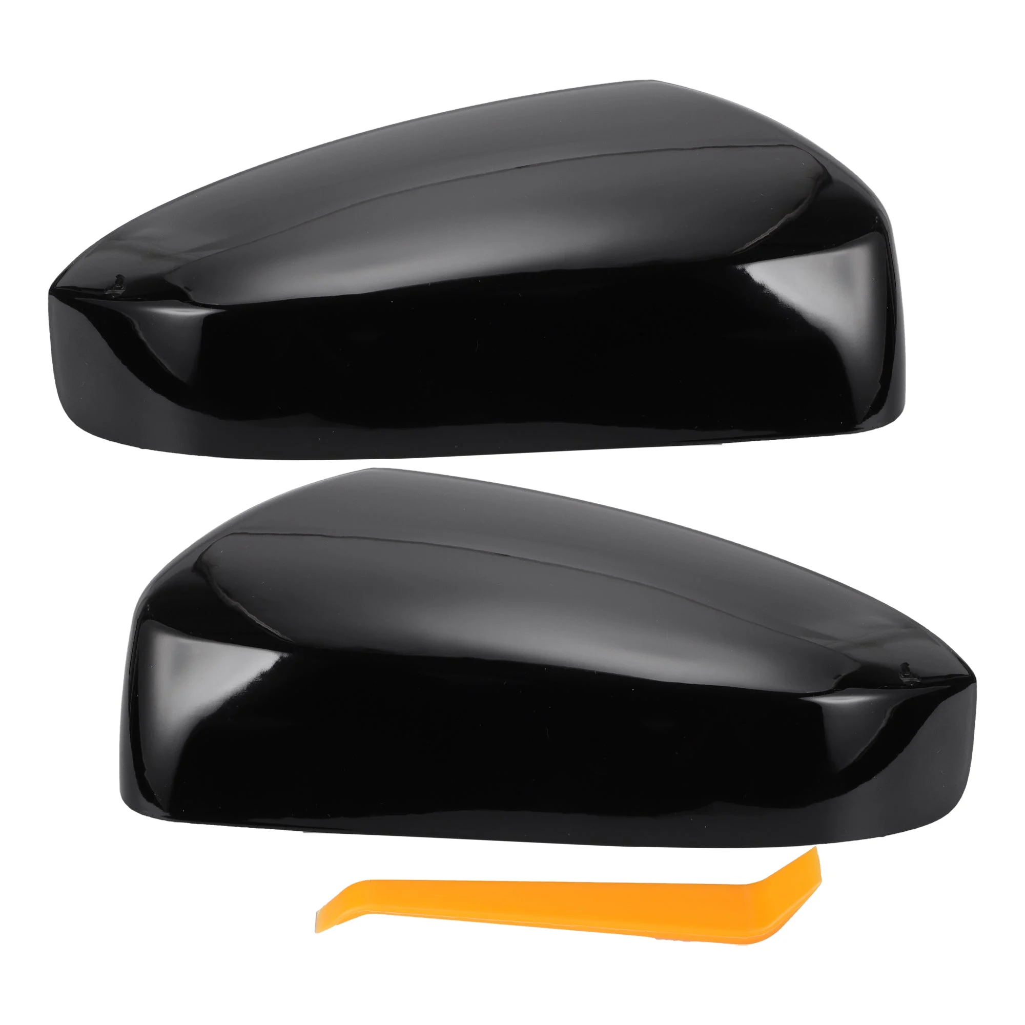 1 Set Rearview Mirror Cover Cap Gloss Black for NISSAN SENTRA 2007-2012