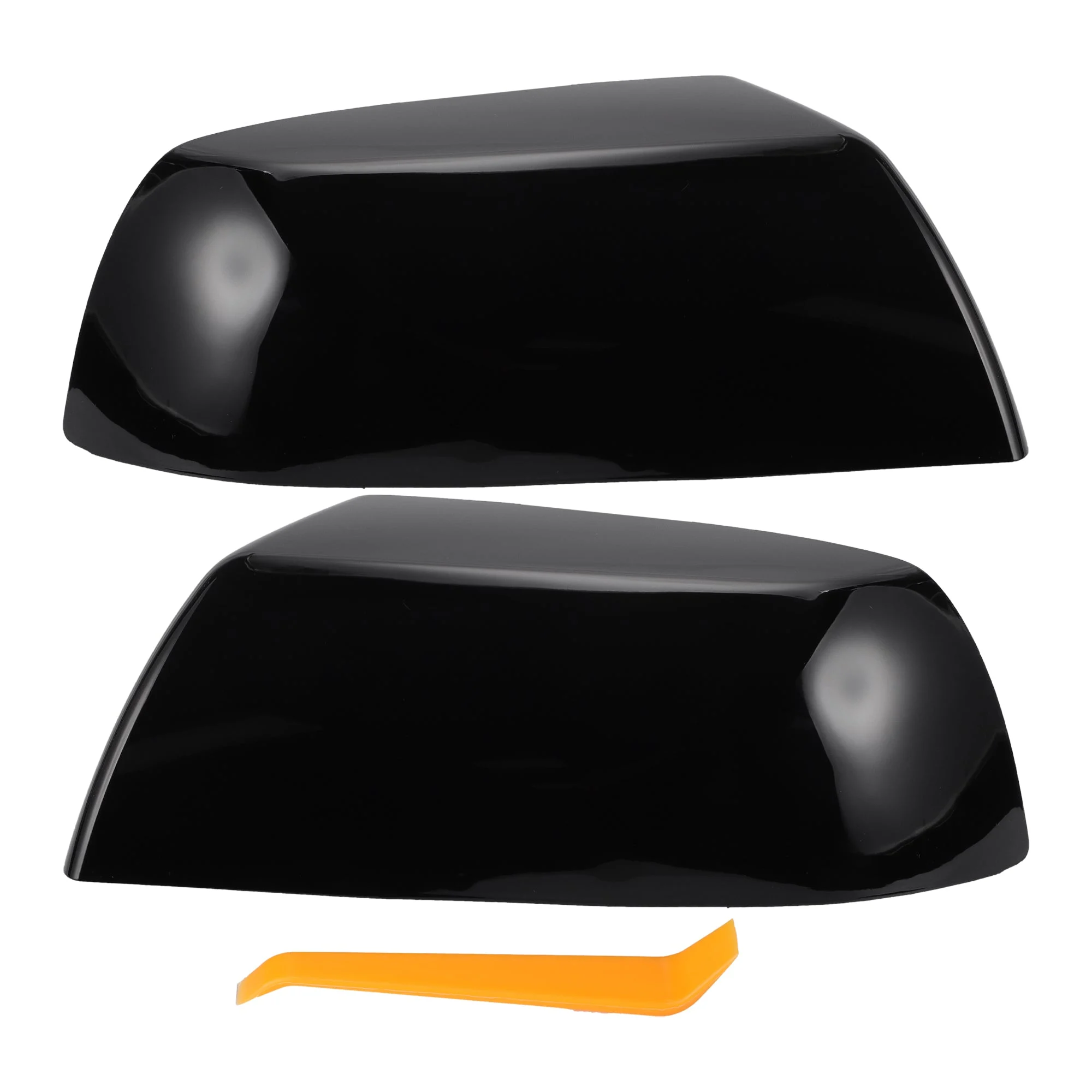 1 Set Rearview Mirror Cover Cap Gloss Black for Toyota Tundra Sequoia 2007-2022