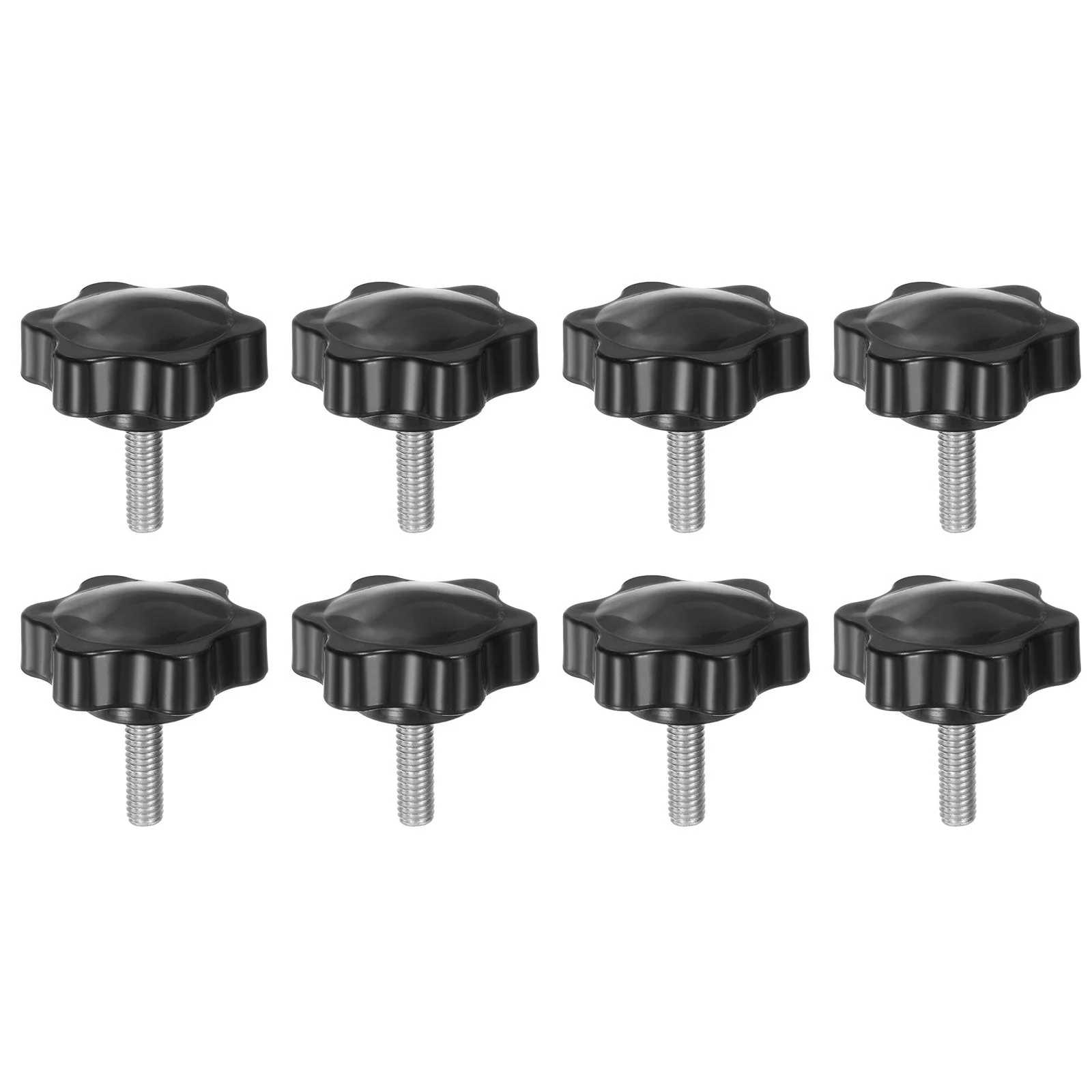 8pcs Star Knobs M6 x 16mm 304 Stainless Steel Stud 38mm 6-Star Head Thumb Screw