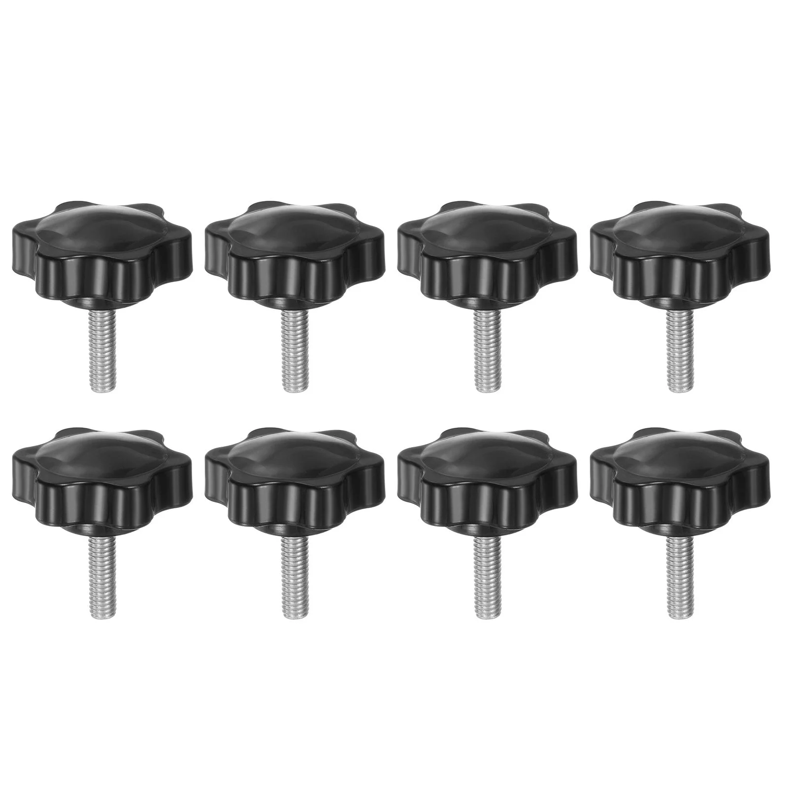 8pcs Star Knobs M6 x 20mm 304 Stainless Steel Stud 38mm 6-Star Head Thumb Screw