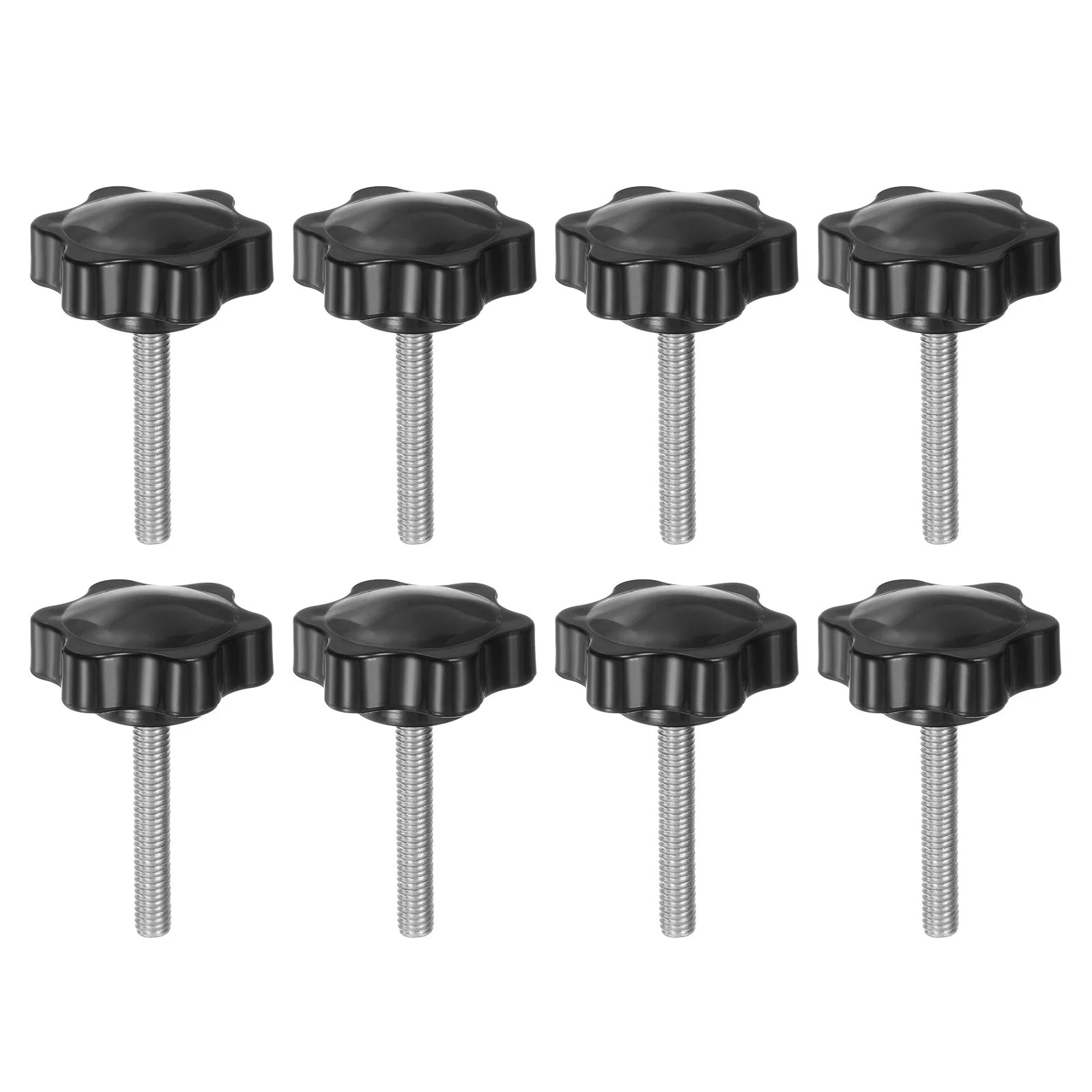 8pcs Star Knobs M6 x 40mm 304 Stainless Steel Stud 38mm 6-Star Head Thumb Screw